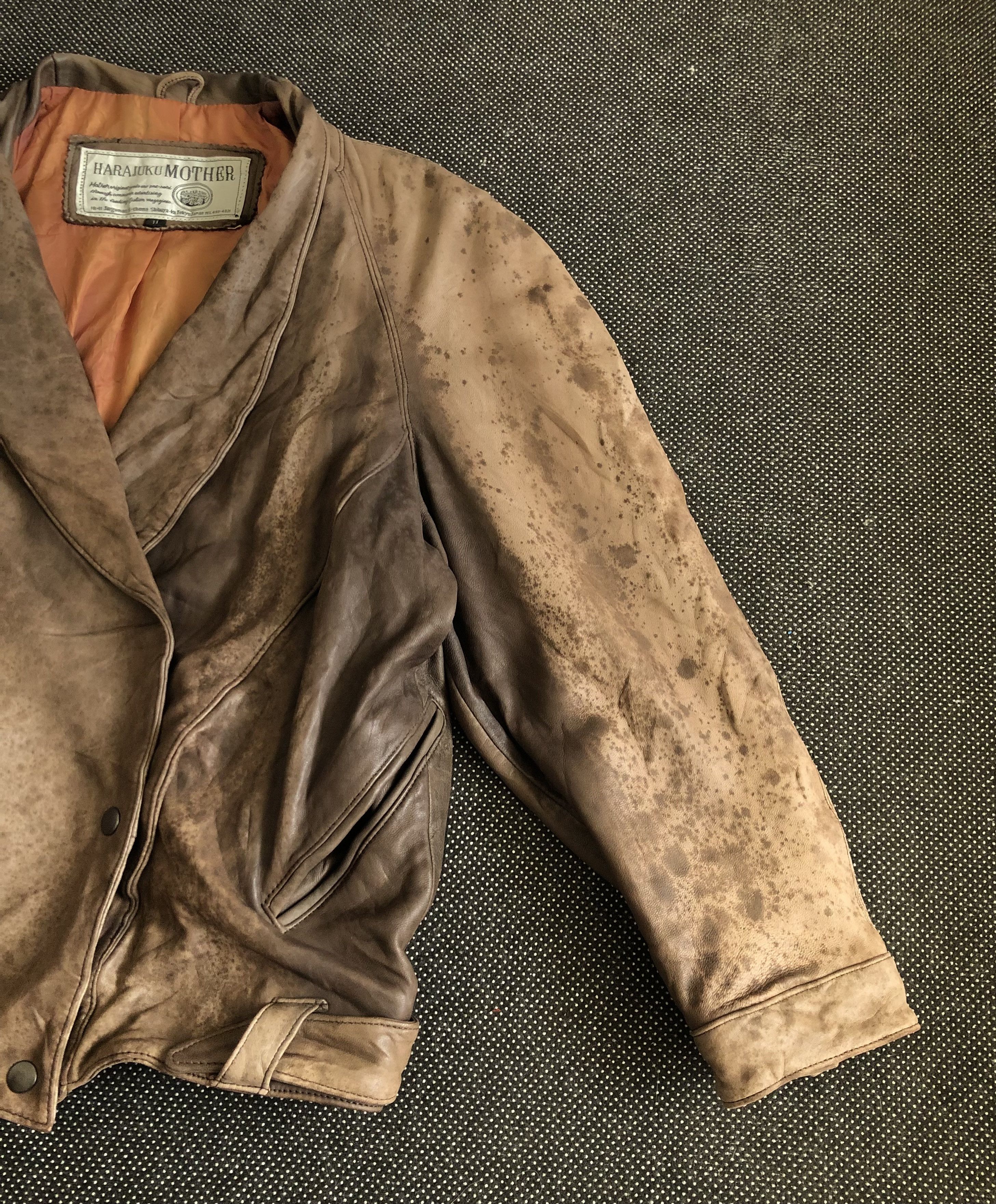 Japanese Brand VINTAGE 80’S HARAJUKU MOTHER LAMBSKIN BELTED BLOUSON JACKET Size M / US 6-8 / IT 42-44 - 6 Thumbnail