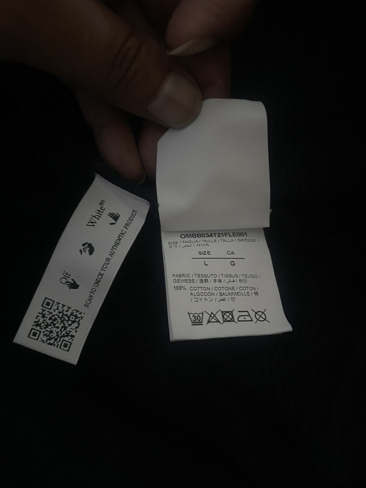 Off-White OFF WHITE “STAFF” Slim Hoodie Size US L / EU 52-54 / 3 - 9 Thumbnail