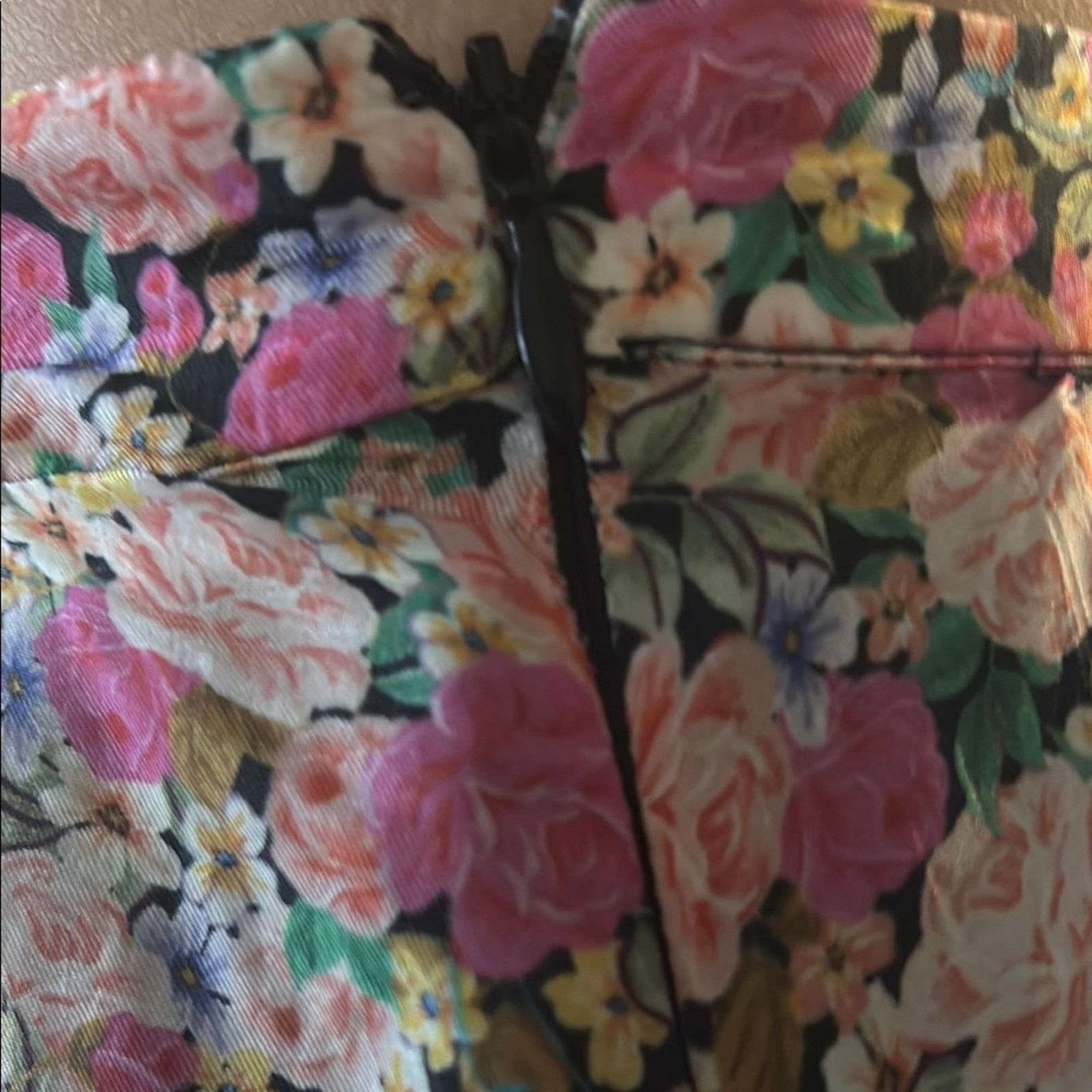 Other For Love And Lemons Pink Floral Midi Dress Size L Size L / US 10 / IT 46 - 14 Thumbnail