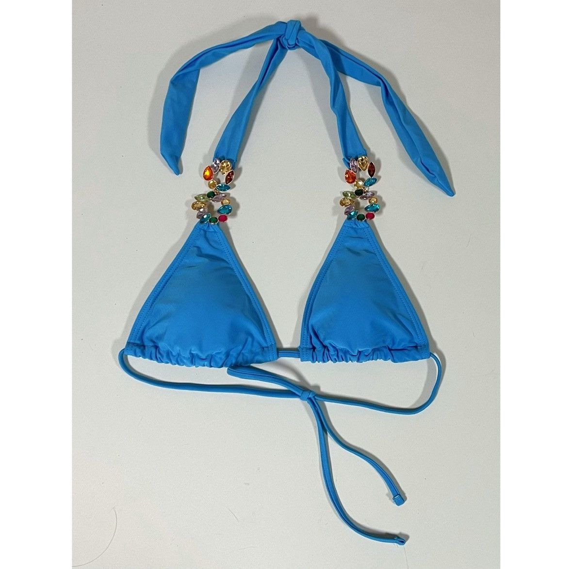 Other Blue Periwinkle Gemstone Bikini Top Bathing Suit Size S 🩵🩷✨ Size S / US 4 / IT 40 - 1 Thumbnail