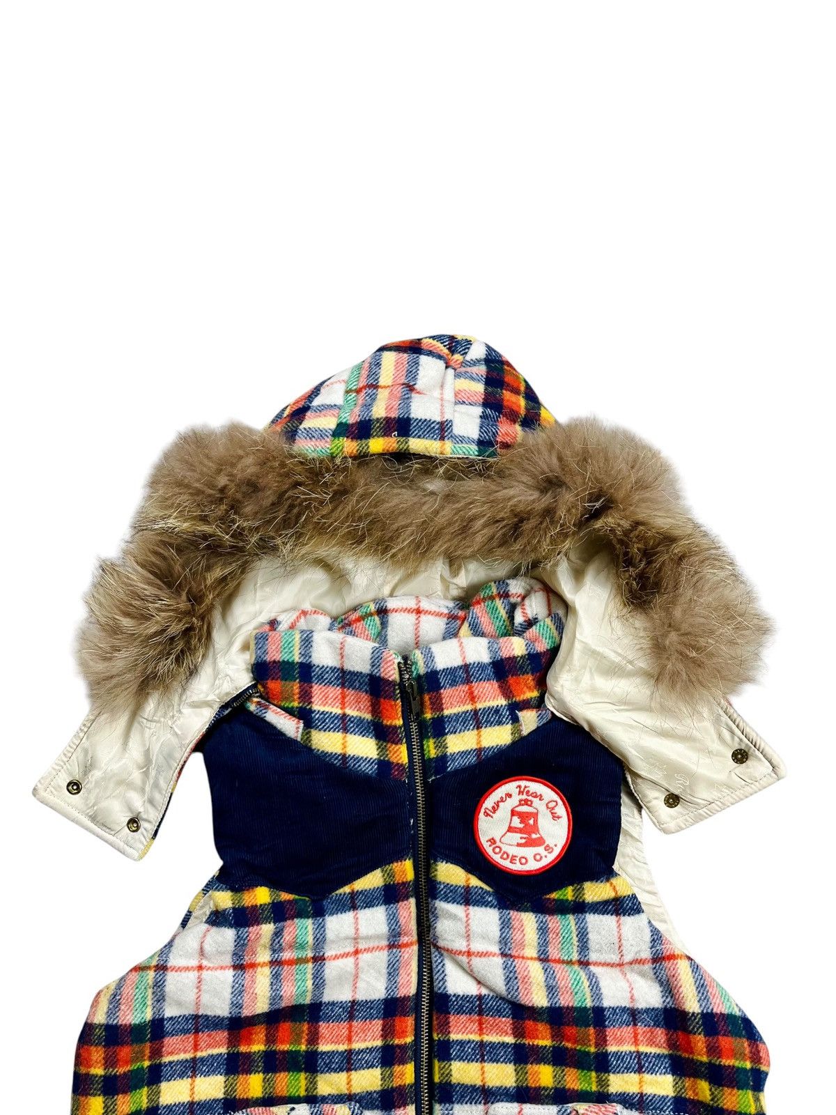 If Six Was Nine 2000s Rodeo Crown = Fur Hoodie Western Vest Size US M / EU 48-50 / 2 - 6 Thumbnail