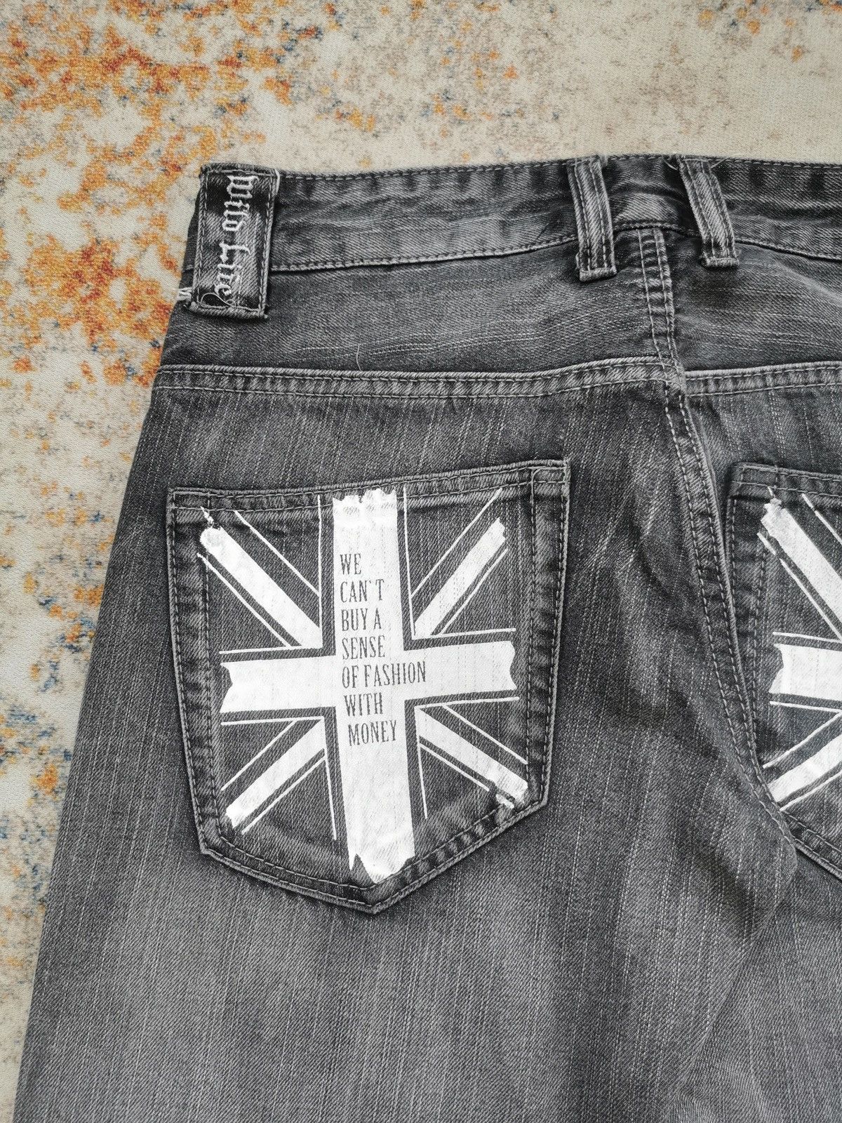 Hysteric Glamour × Vintage Wild Life Britain Printed Pocket Jeans (LG99) Size US 28 / EU 44 - 6 Thumbnail