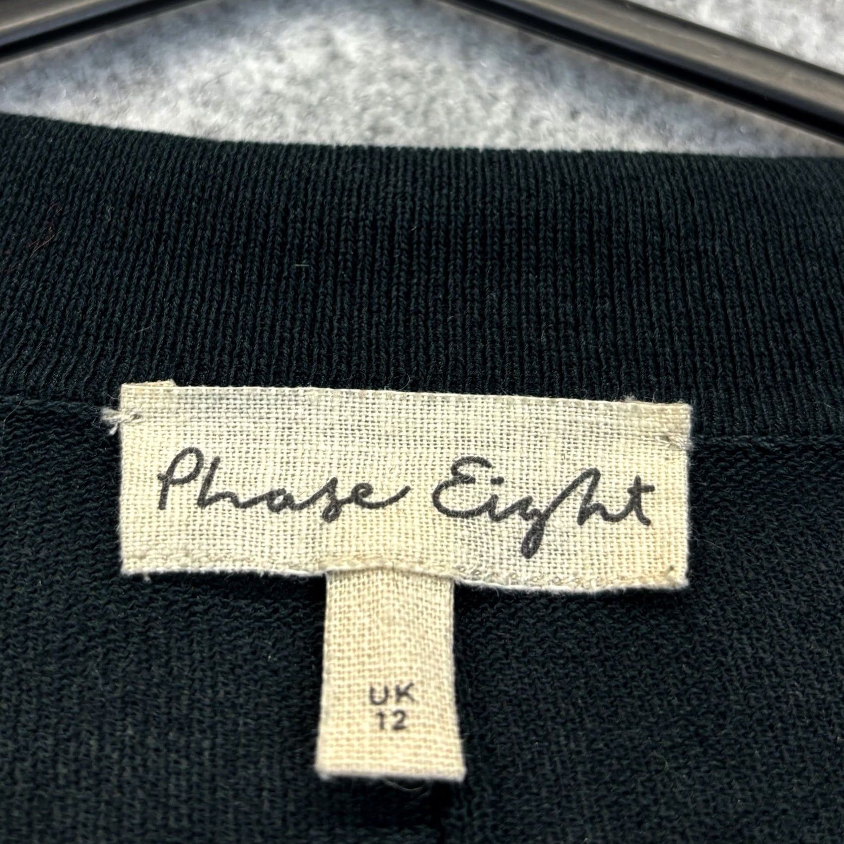 Vintage VINTAGE? No — Phase Eight knitted jumper dress 12 dark green 3/4 sleeve button up Women’s Size XL / US 12-14 / IT 48-50 - 7 Thumbnail
