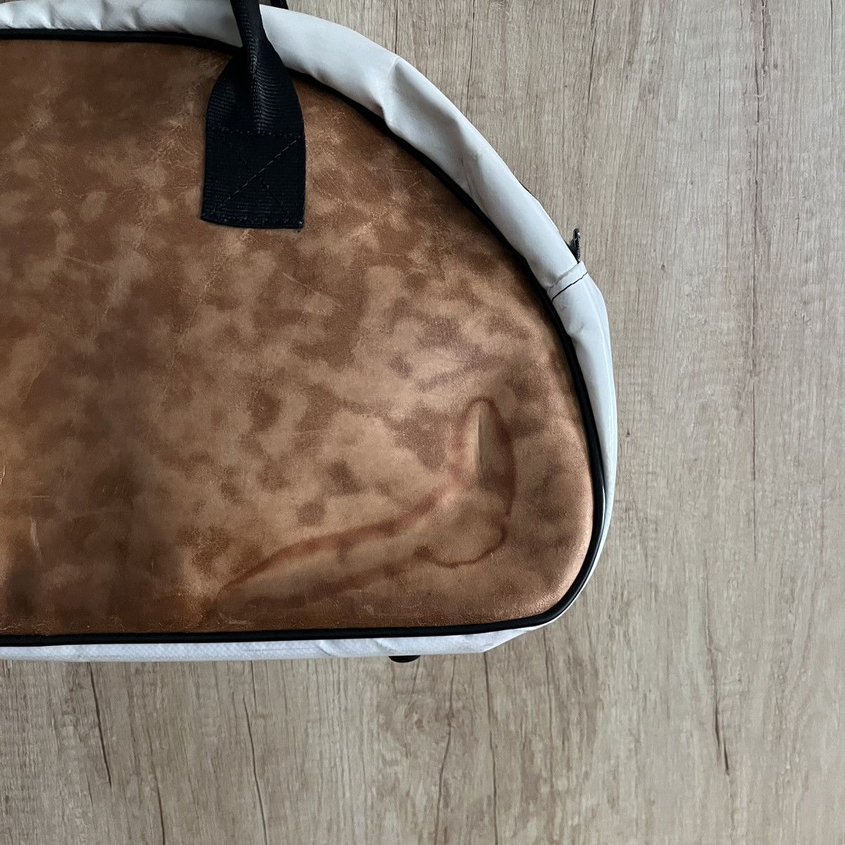 Zirkeltraining Shoulder Bag Real Leather Recycled Gym Mat
