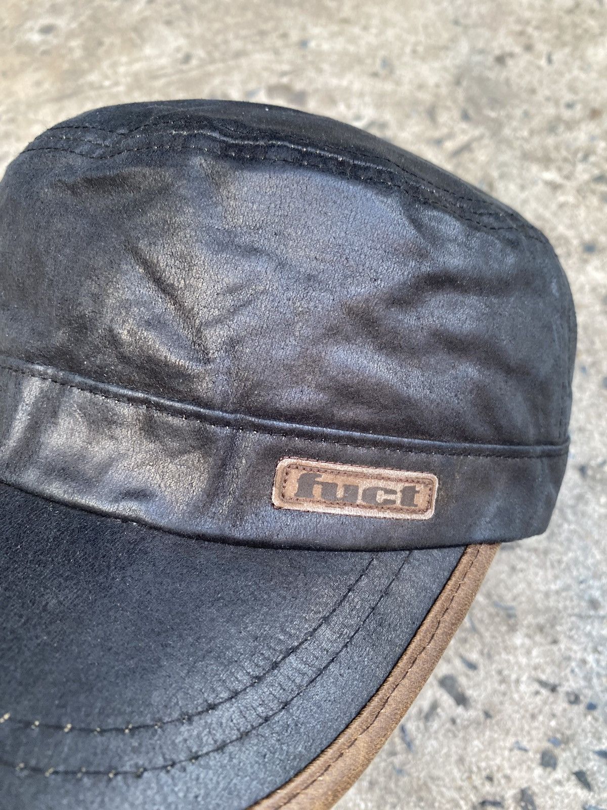 FUCT Vintage FUCT Leather Patrol Cap ERD Size ONE SIZE - 4 Thumbnail