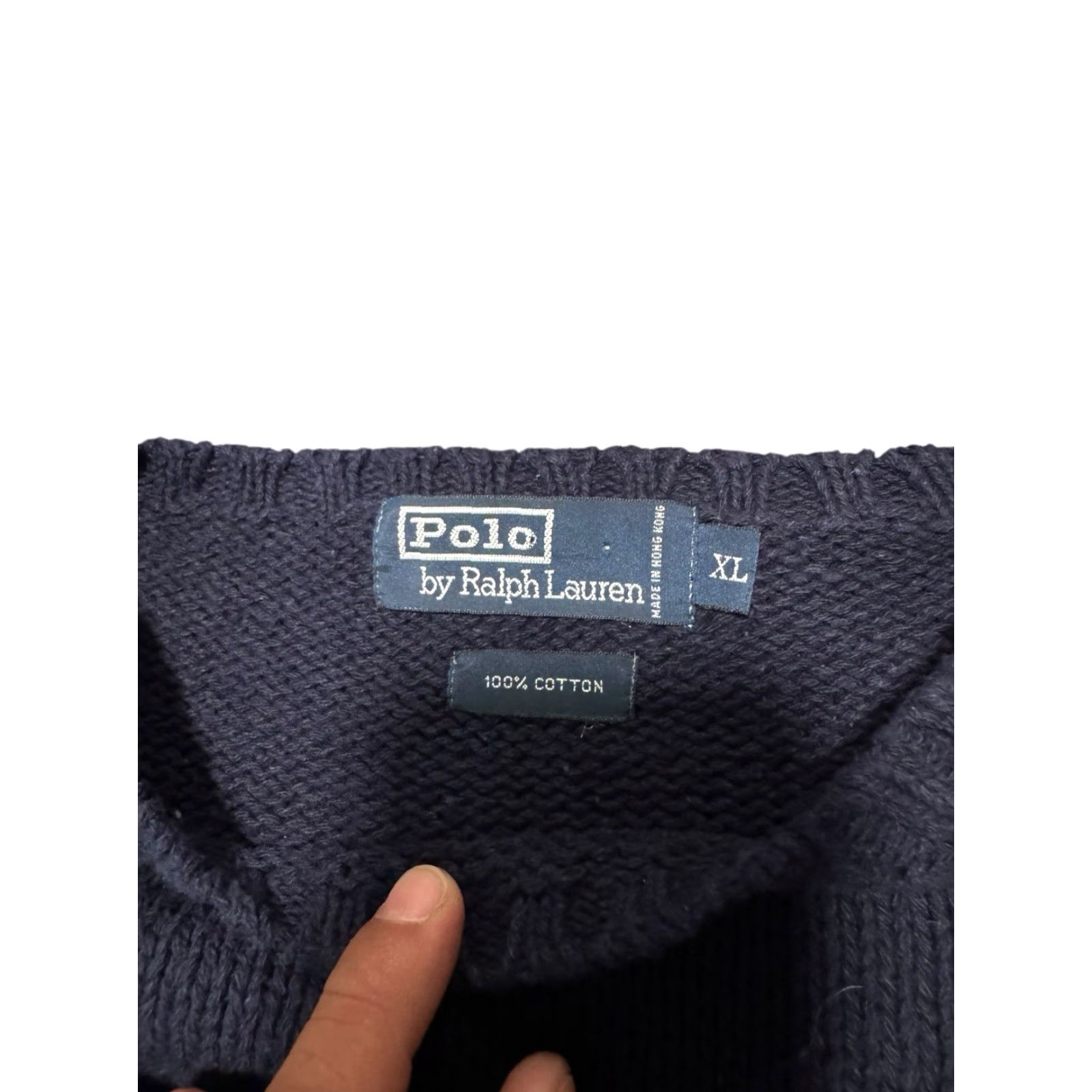 Polo Ralph Lauren VINTAGE Polo Ralph Lauren Sweater メンズ XL Navy USA Network Embroidered Logo Crew Neck Long Sleeve Cotton Pullover Classic Size US XL / EU 56 / 4 - 6 Thumbnail