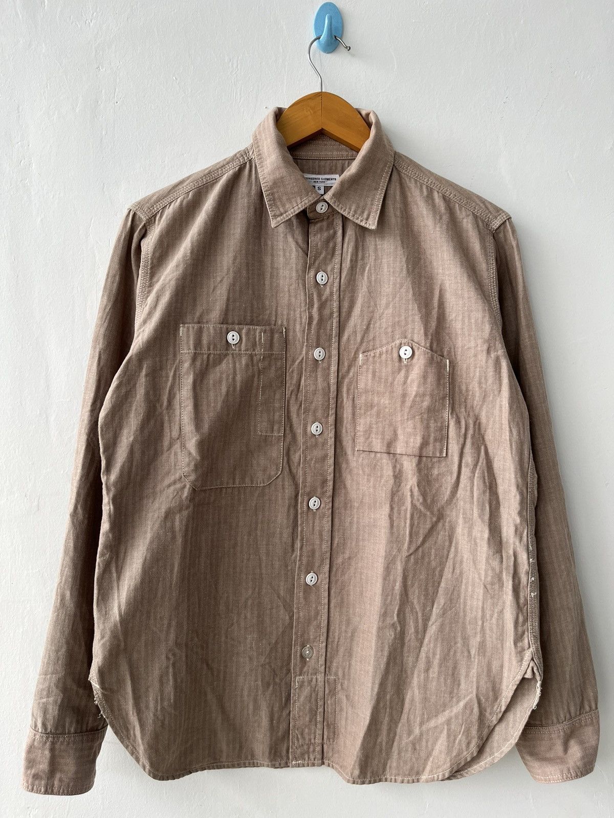 image of Engineered Garments Enginered Garment Long Shirt in Brown, Men's (Size Small)