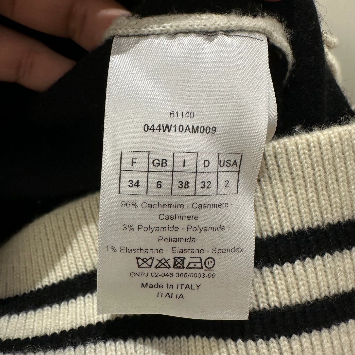 Christian Dior Monsieur Dior apr657 8 Motto Cashmere Cardigan 34 Size XS / US 0-2 / IT 36-38 - 4 Thumbnail