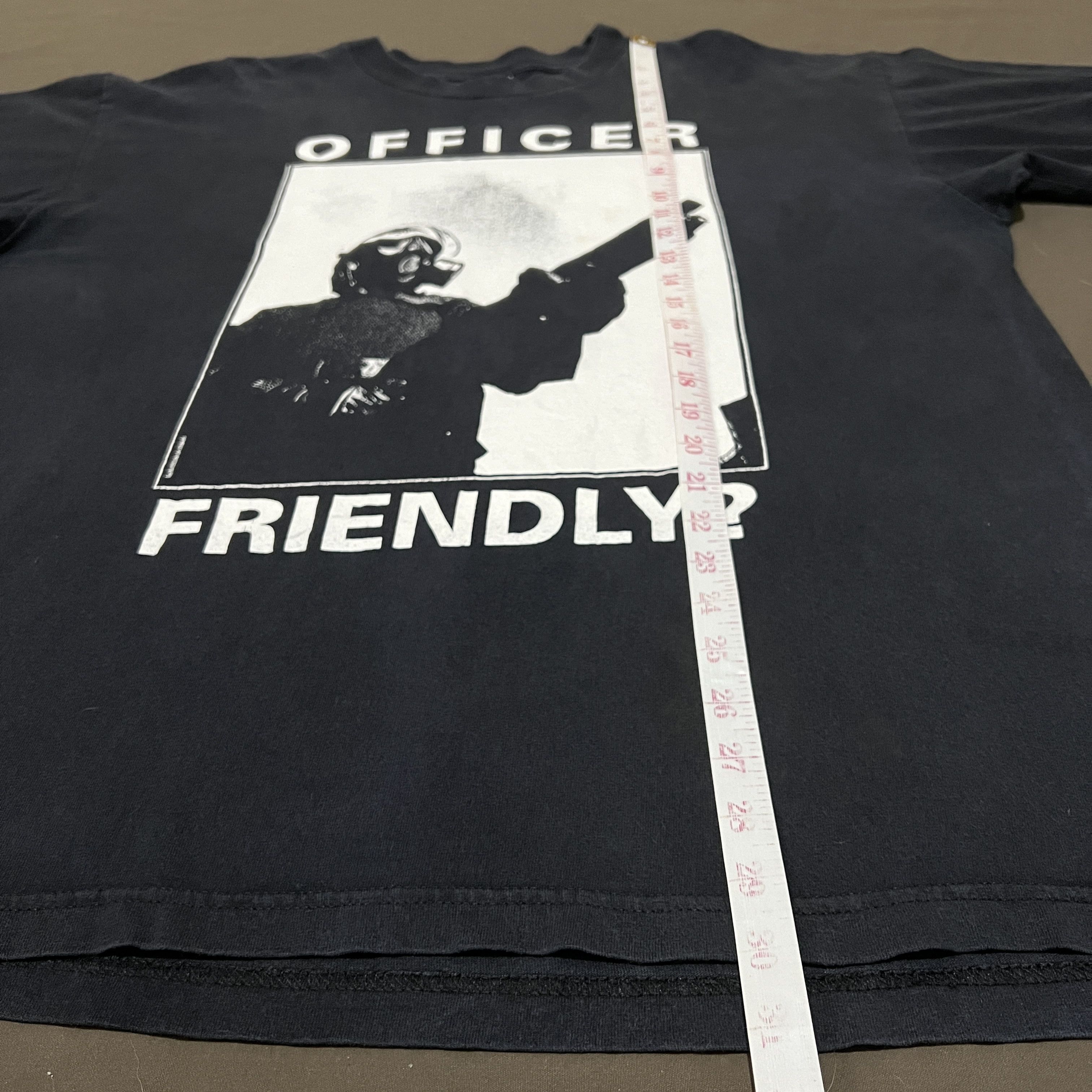 Black Flag × Rap Tees × Vintage Vintage 90s John Yates Officer 