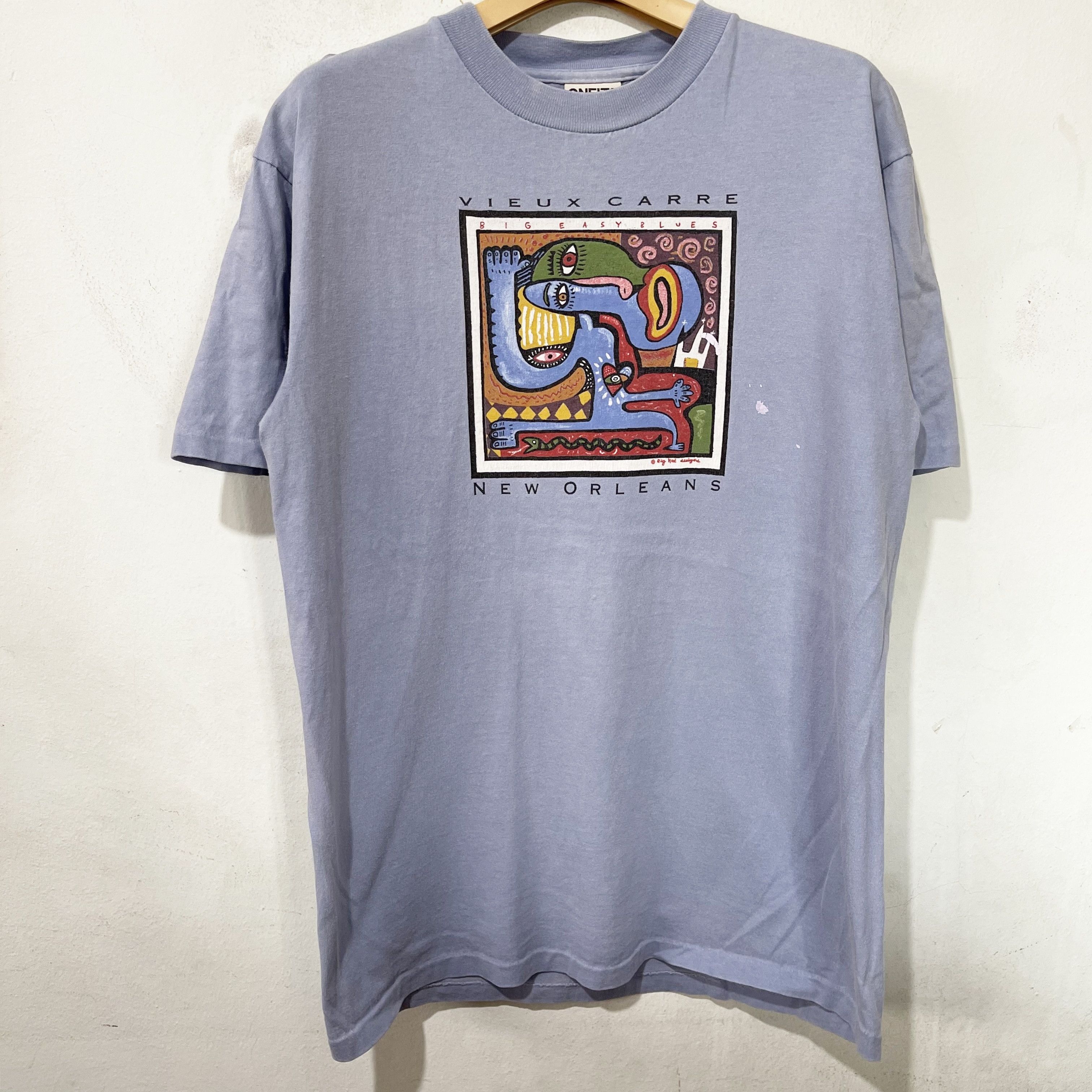 Vintage Vintage 90s Vieux Carre New Orleans T-Shirt Size US M / EU 48-50 / 2 - 1 Thumbnail