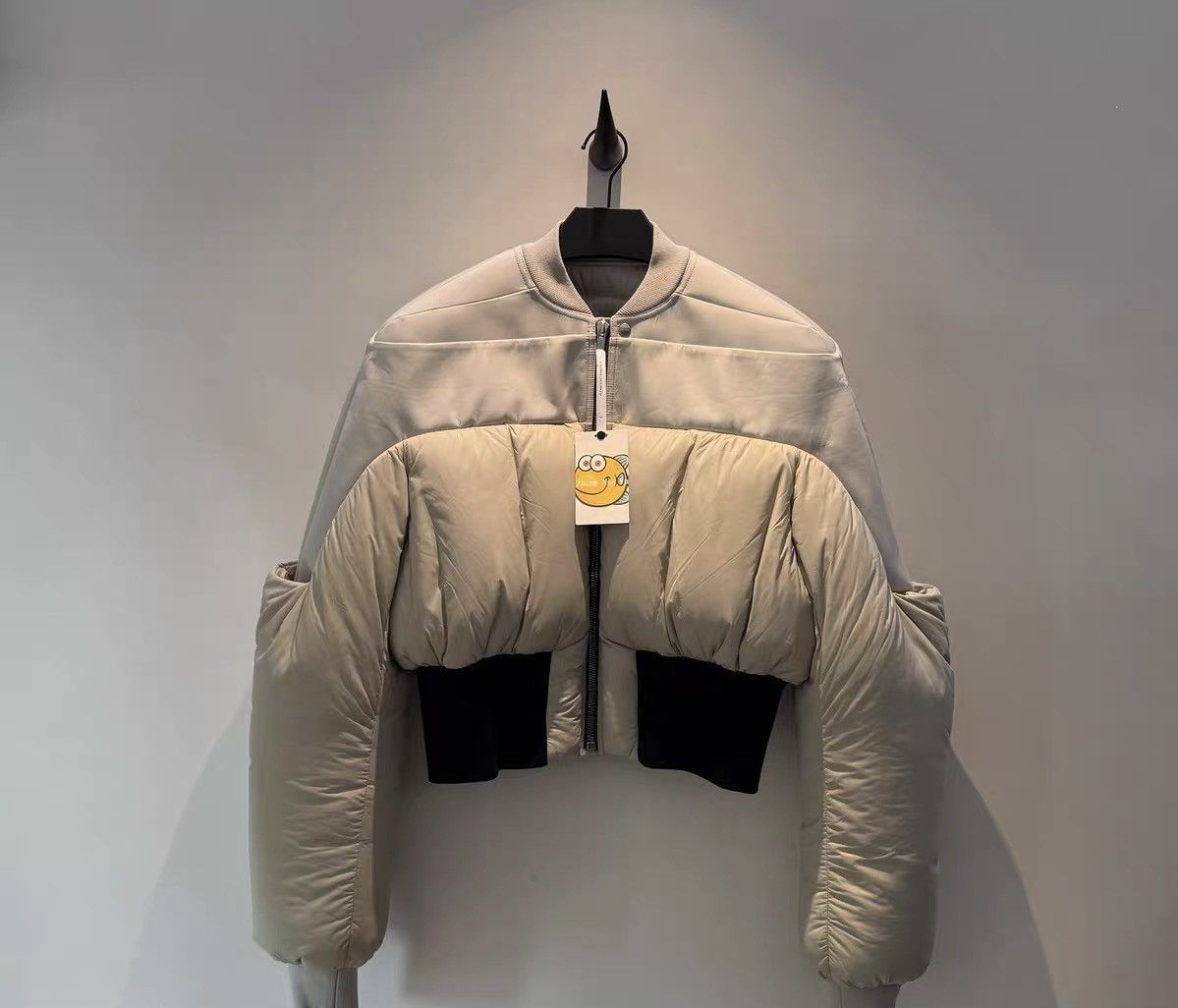 Rick Owens Rick Owens 21AW Gethsemane Cropped Bomber Down Jacket Size US S / EU 44-46 / 1 - 1 Thumbnail