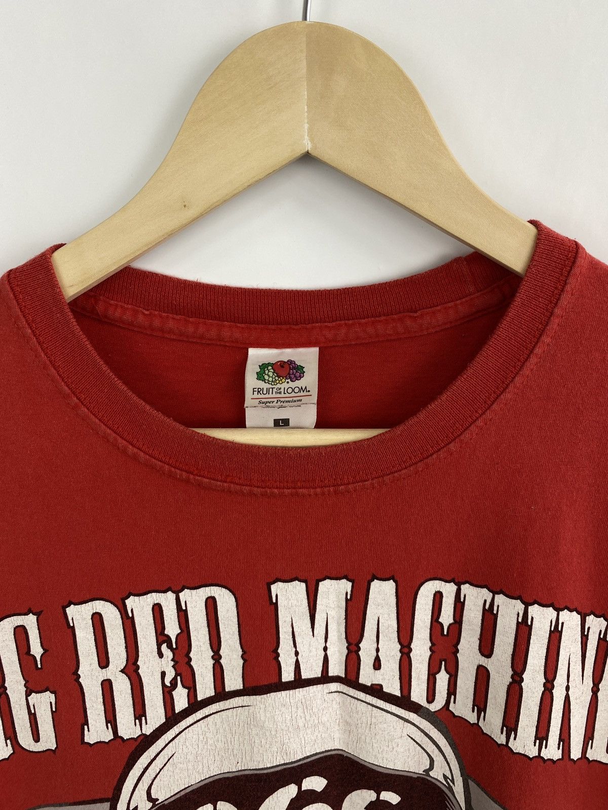 Harley Davidson Vintage 90s The Big Red Machine 666 Lake Constance t-shirt Size US L / EU 52-54 / 3 - 5 Thumbnail