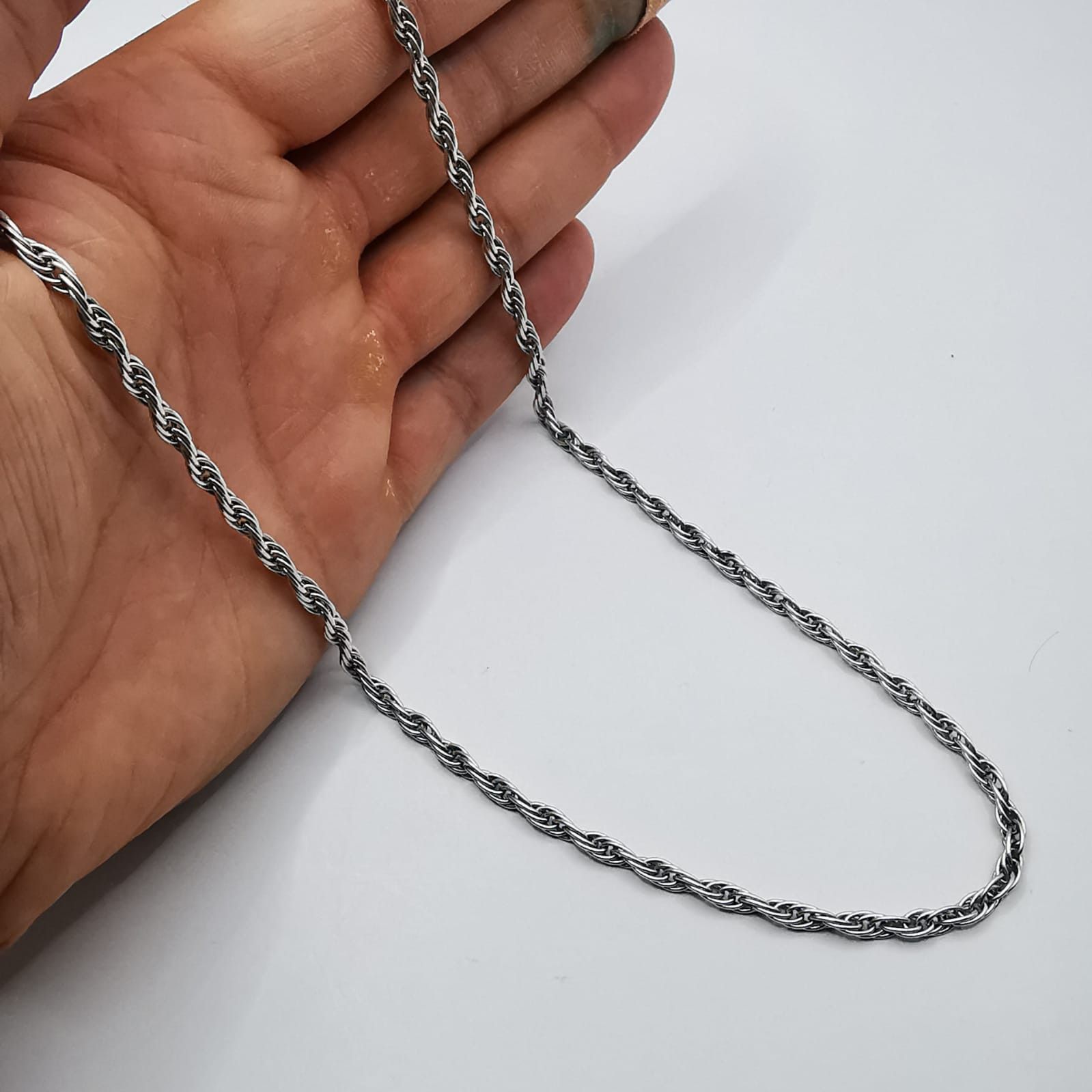 Vintage Vintage Fine necklace Chain, 875 Silver, Signed 20g Size ONE SIZE - 3 Thumbnail
