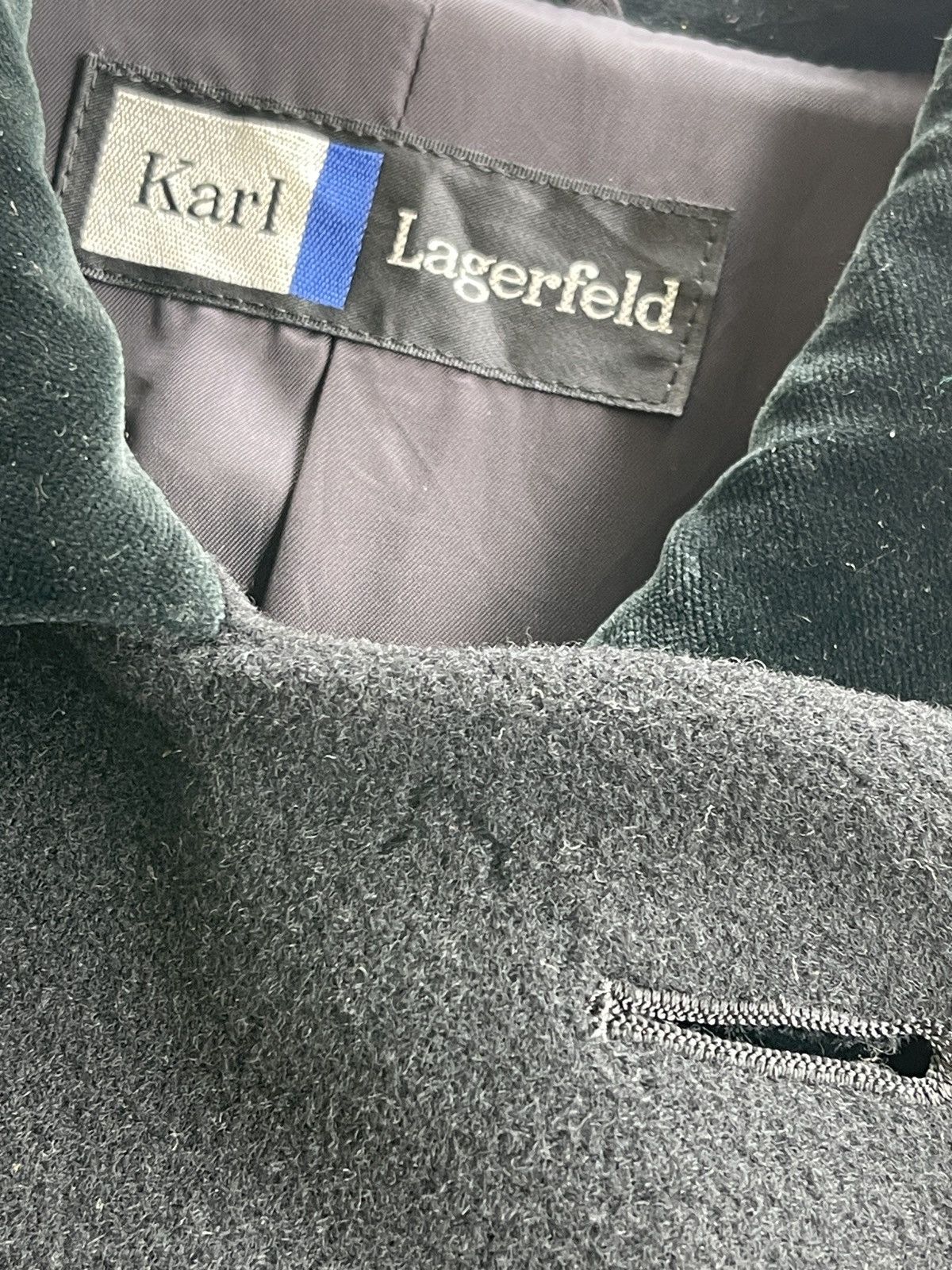 Karl Lagerfeld Karl Lagerfeld Cashmere Long Coat Size L / US 10 / IT 46 - 9 Thumbnail
