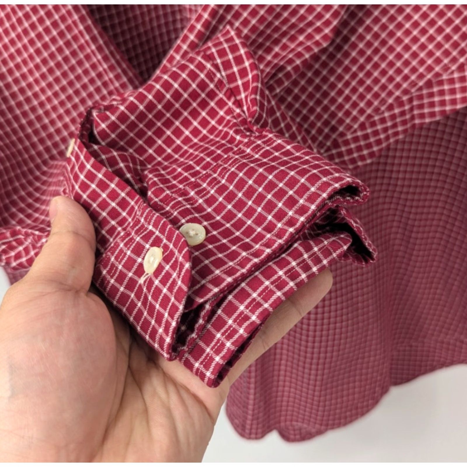 Ralph Lauren Ralph Lauren Yarmouth Shirt Mens 17.5 36/37 Red Plaid Check Button Down Preppy Shirt Size US XXL / EU 58 / 5 - 3 Thumbnail