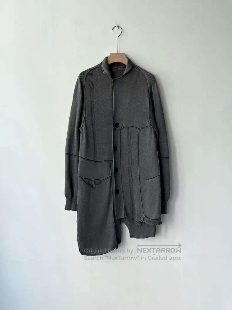 Yohji Yamamoto Yohji Yamamoto Deconstructed patchwork mid-length knit car Size US L / EU 52-54 / 3 - 1 Thumbnail