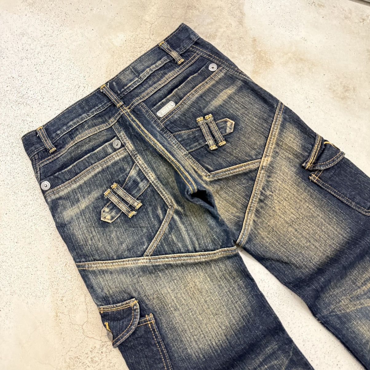 Japanese Brand Jeans De Art Utility Art Mudwash Heavy OZ Denim Pants Size US 30 / EU 46 - 13 Thumbnail
