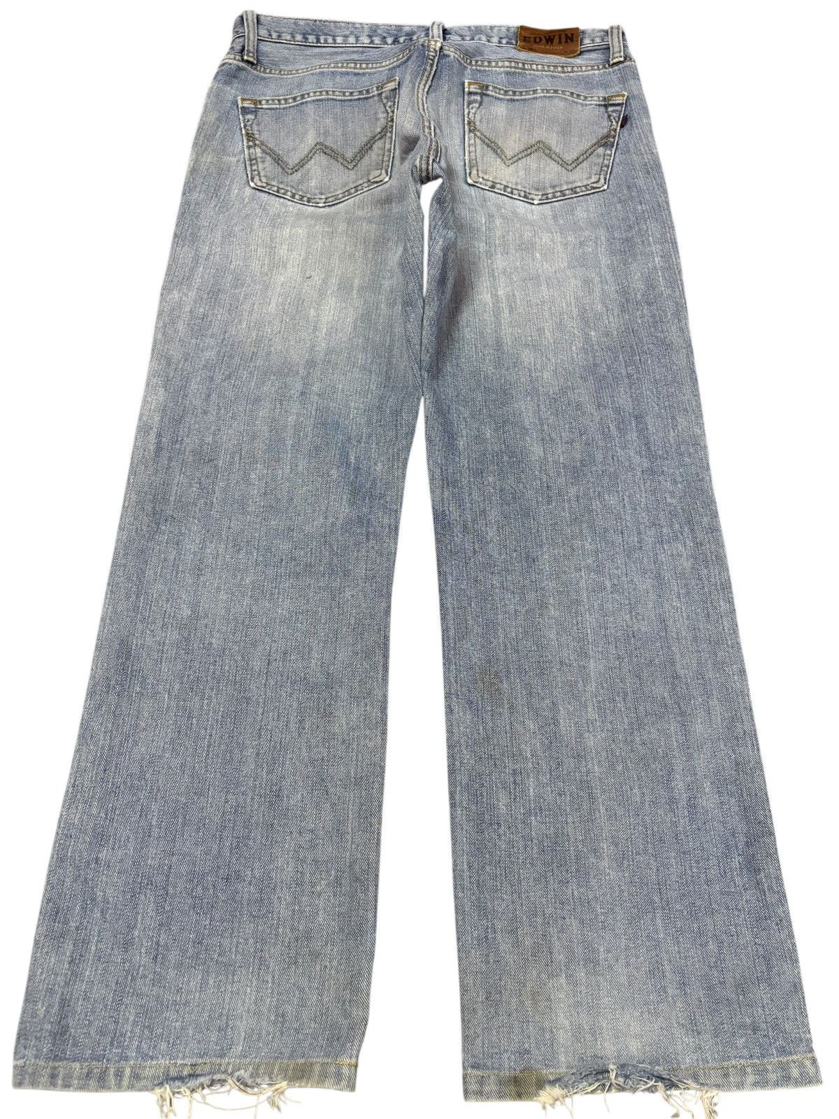 Edwin Vtg Edwin Japan 403 Distressed Jeans Size US 33 - 2 Thumbnail