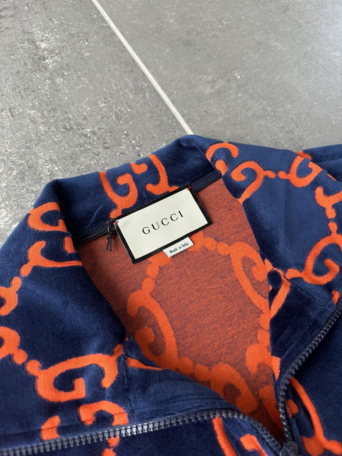 Gucci gg chenille jacket shop