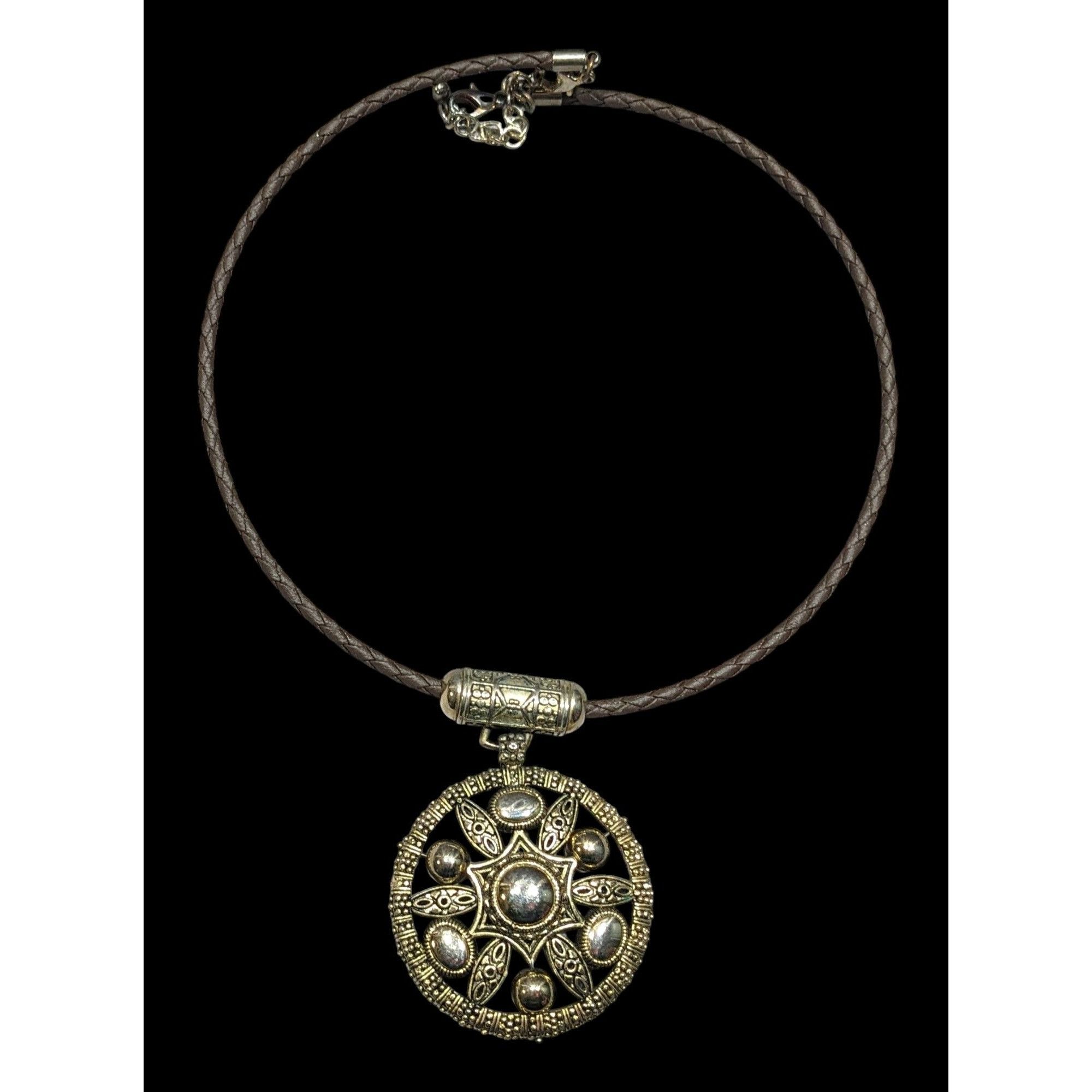 Other Bohemian Medallion Gold Tone Pendant Necklace Size ONE SIZE - 1 Thumbnail