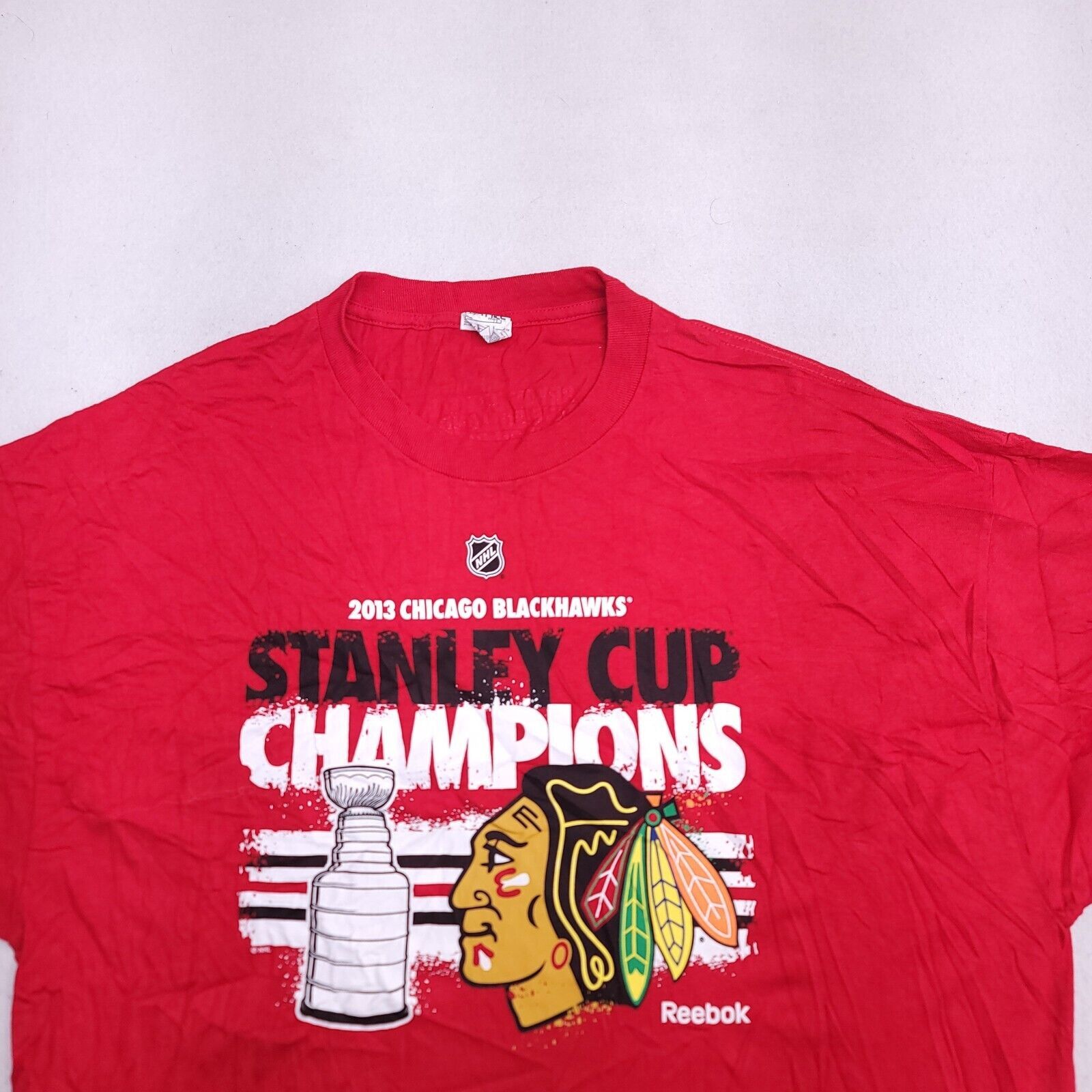 Alstyle 2013 Stanley Cup Champions T Shirt Mens Size 2XL Red Alstyle Size US XXL / EU 58 / 5 - 1 Thumbnail