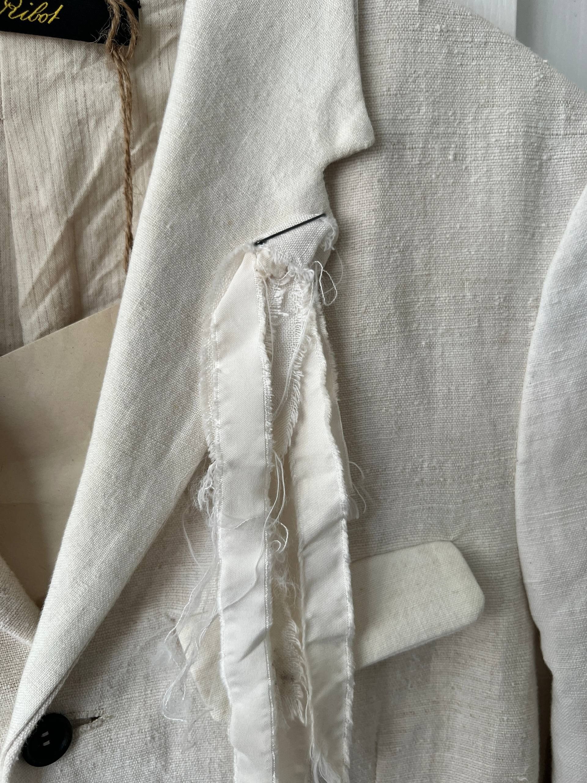 Archivio J.M. Ribot SS20 Archivio J.M. Ribot Antique Handwoven Linen Jacket Size US S / EU 44-46 / 1 - 4 Thumbnail