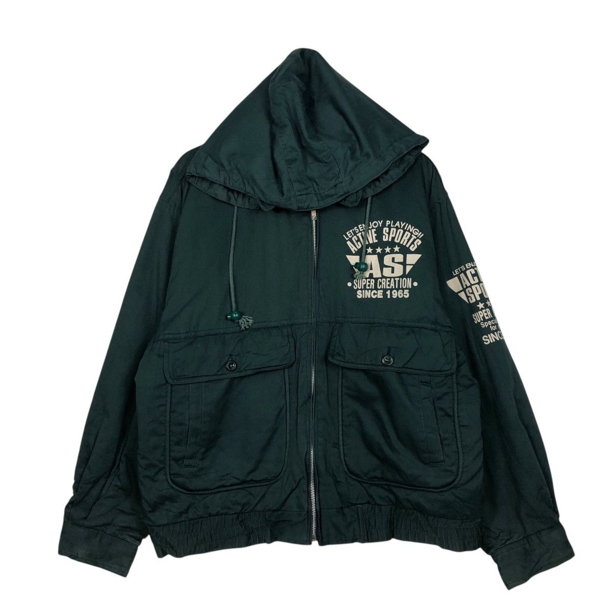Hysteric Glamour 📌Vintage Biker Bomber Jacket Swooplex Big Logo Embroidery Size US L / EU 52-54 / 3 - 2 Thumbnail