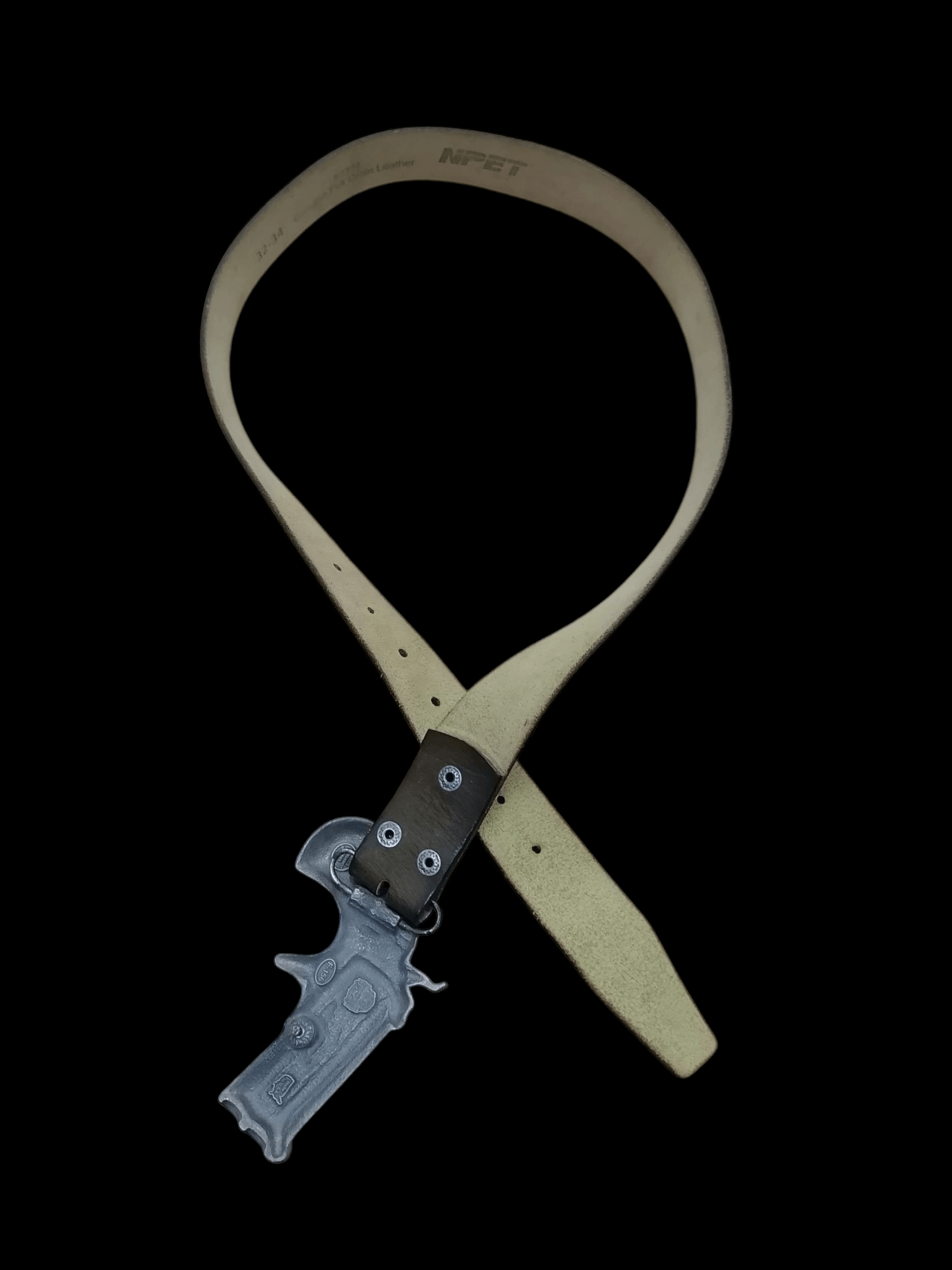 Genuine Leather × Vintage ©1978 Bergamot Brass Works Pistol Npet Leather Belts Size ONE SIZE - 7 Thumbnail