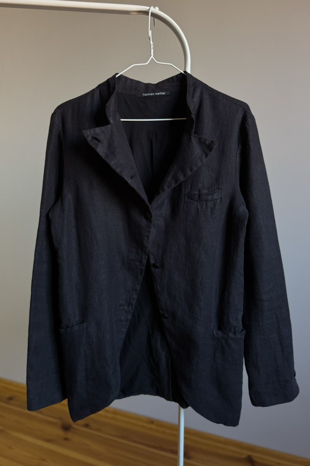 hannes roether Hannes Roether Avant Garde Linen Blazer Coat Large Women Size L / US 10 / IT 46 - 8 Thumbnail