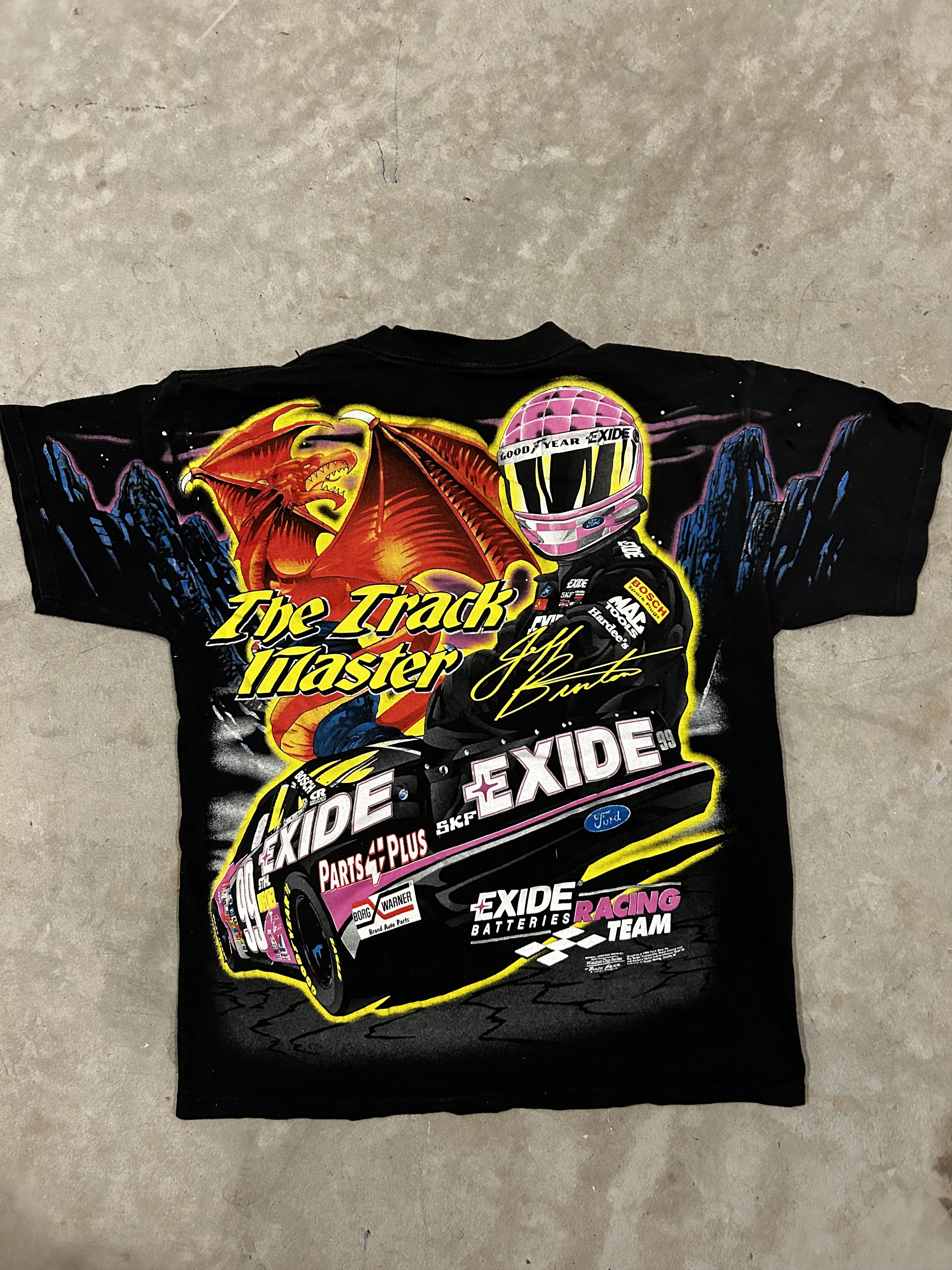 Tultex Vintage Jeff Burton by Track Master Knight NASCAR Shirt Sz L Size US L / EU 52-54 / 3 - 5 Thumbnail