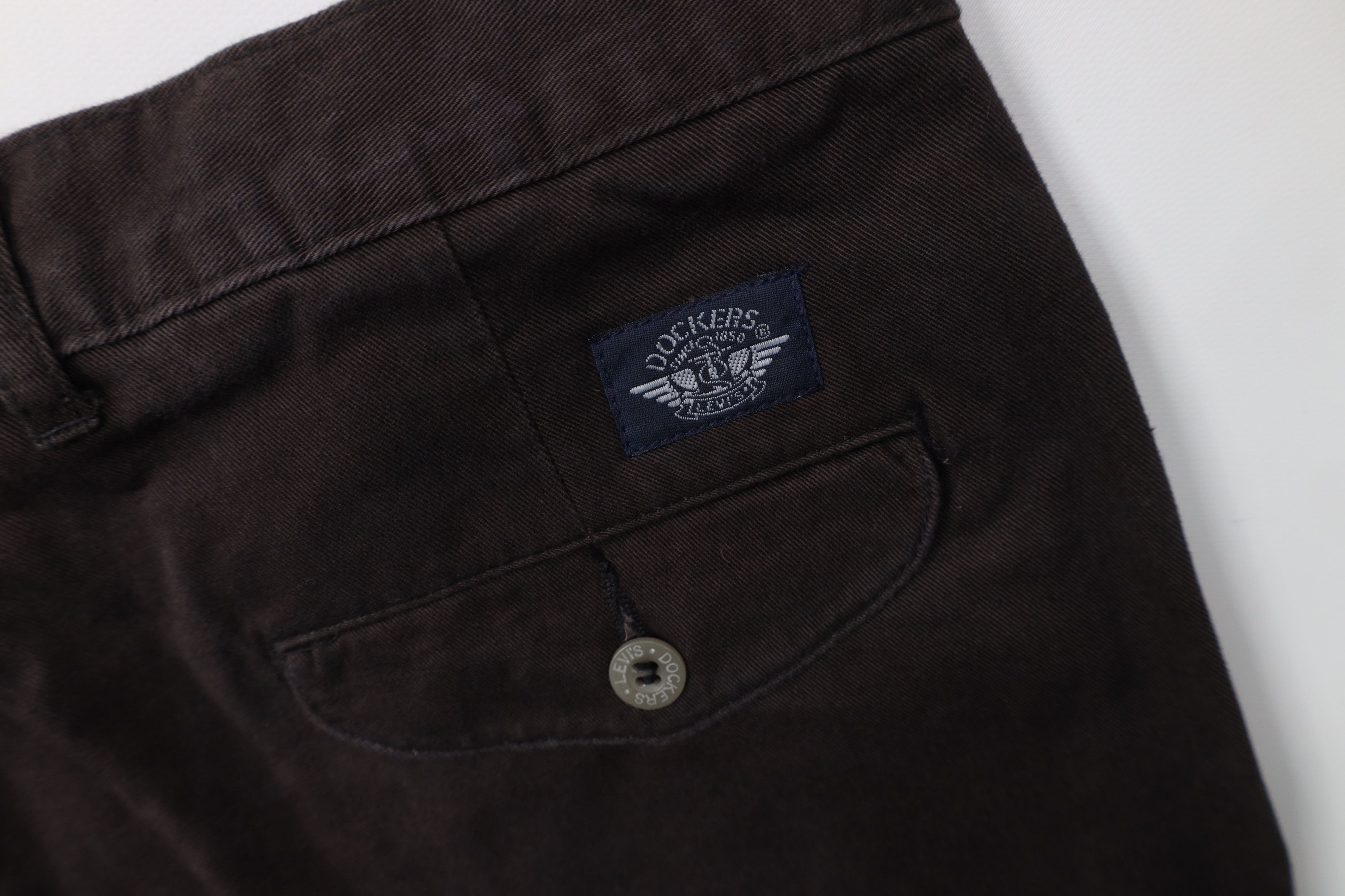 Vintage Vintage 90s Streetwear Wide Leg Chino Pants Chocolate Brown Size US 36 / EU 52 - 14 Thumbnail