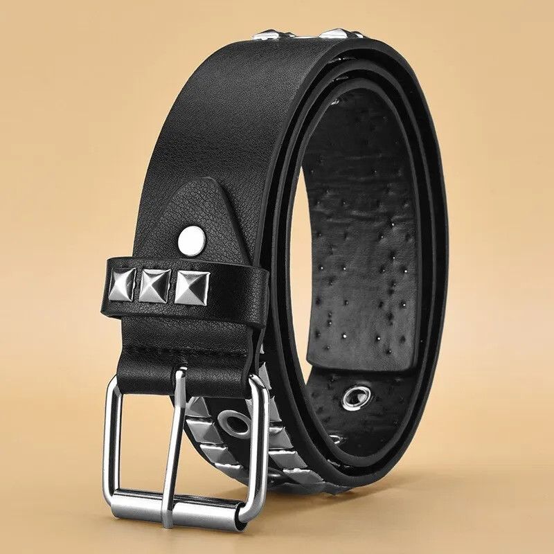 Japanese Brand × Vintage Square rivet studded belt Size ONE SIZE - 3 Thumbnail