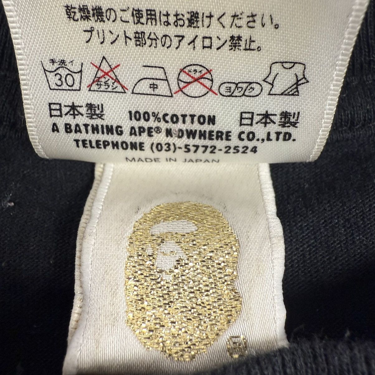Bape Bape 2008 Baby Milo Shark ‘Black’ T-Shirt Size US M / EU 48-50 / 2 - 6 Thumbnail