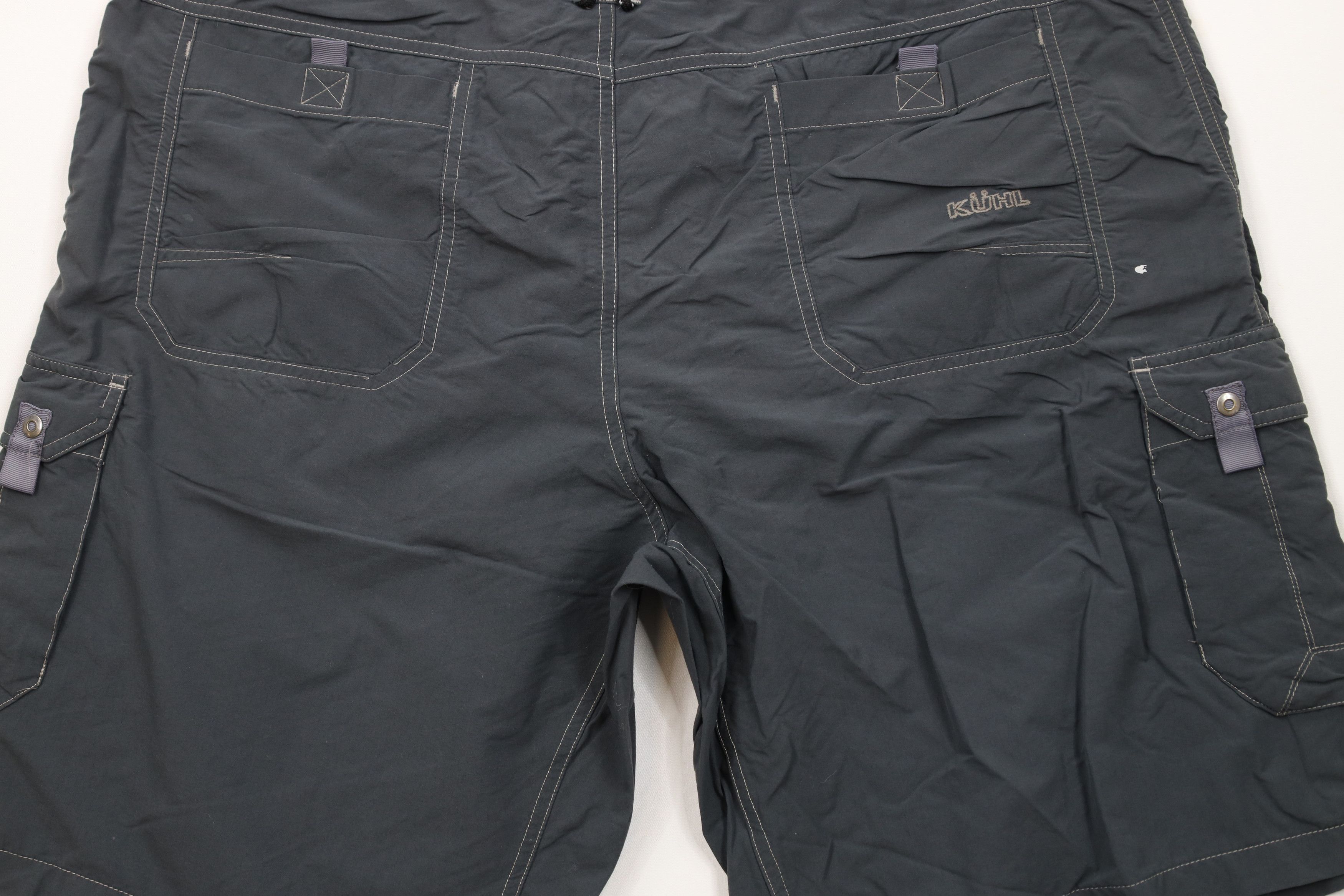 Kuhl × Vintage Kuhl Mountain Distressed Hiking Climbing Cargo Shorts Gray Size US 40 / EU 56 - 13 Thumbnail