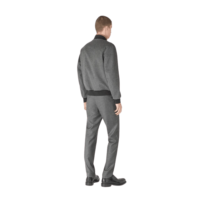 Loro Piana o1w1db10725 FAM5076 LP Ivy Bomber Jacket in Gray Melange Size US L / EU 52-54 / 3 - 6 Thumbnail