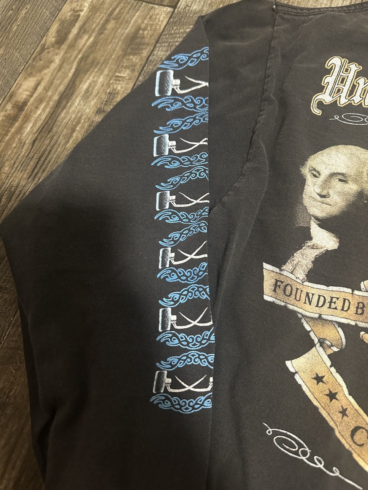 Vintage Vintage 90s Faded/Distressed Cockfighting LS Tee Size US M / EU 48-50 / 2 - 3 Thumbnail
