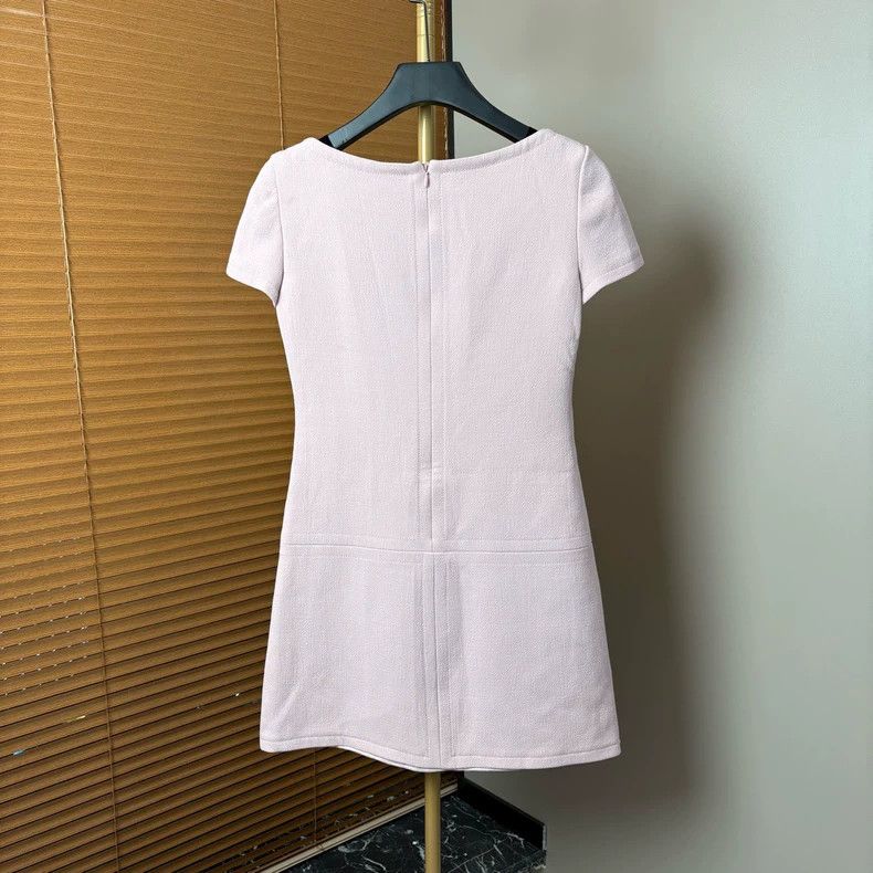 Prada Prada Pink triangle logo dress 2502-Nextarrow Size XS / US 0-2 / IT 36-38 - 2 Thumbnail
