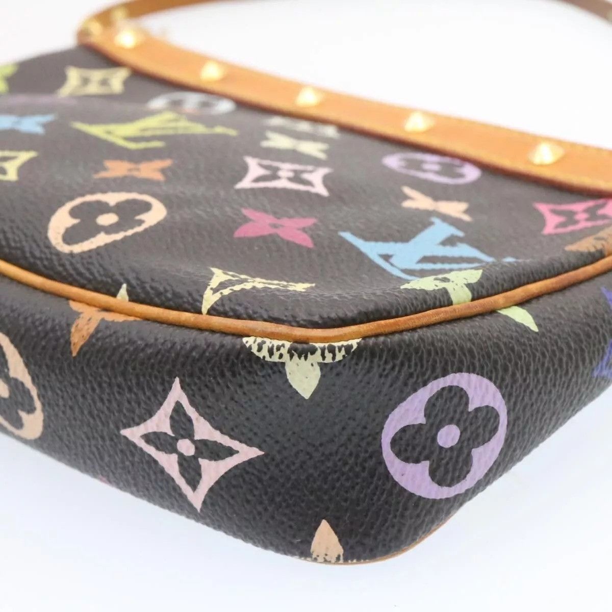 Louis Vuitton LOUIS VUITTON Multicolor Pochette Accessoires Pouch Black Size ONE SIZE - 4 Thumbnail