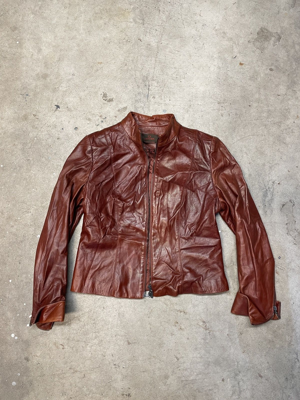 Danier Brown Fitted Danier Leather Jacket Size M / US 6-8 / IT 42-44 - 1 Thumbnail
