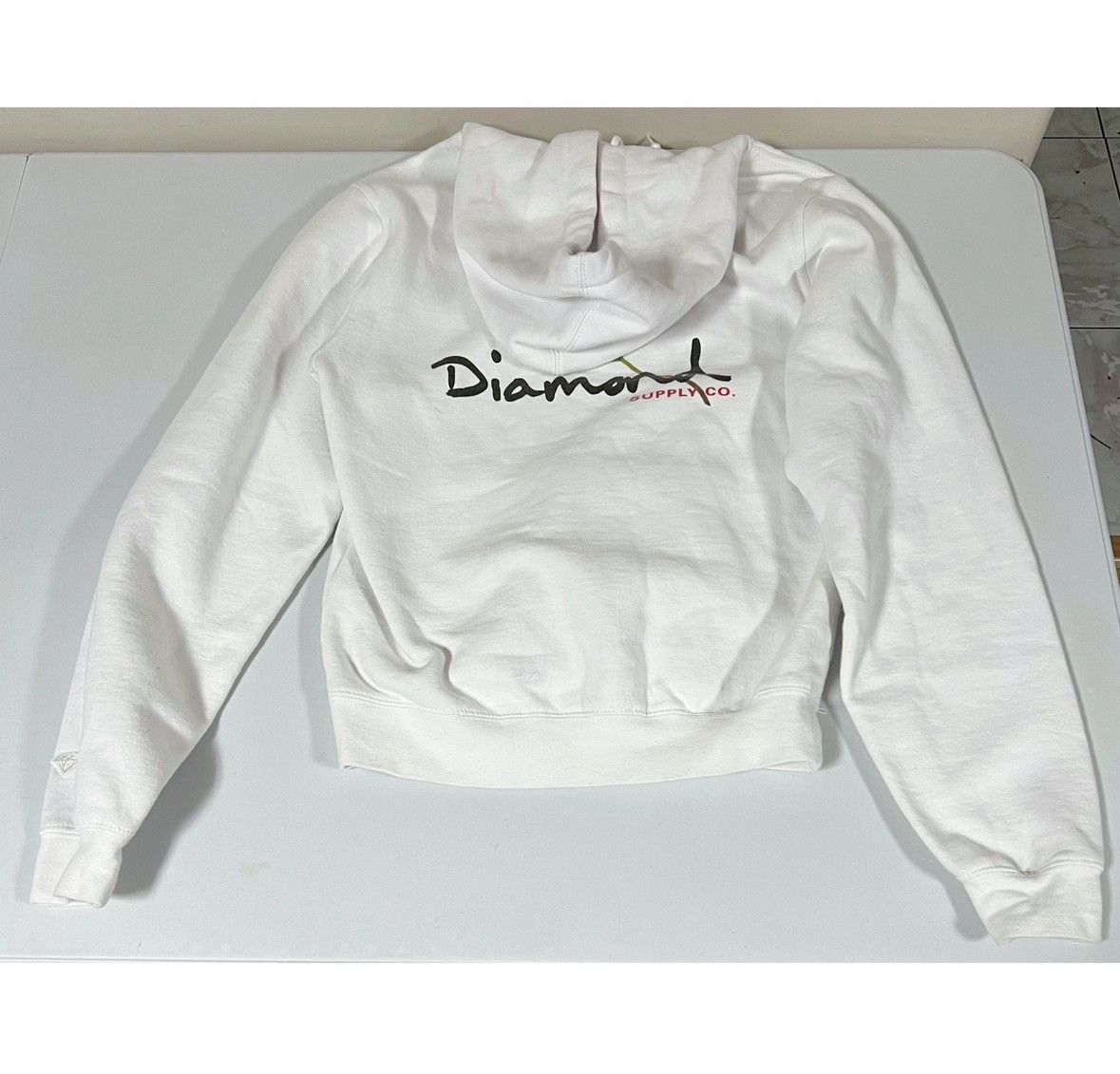 Diamond Supply Co. Diamond Supply Co. White Rose Logo Sweatshirt Hoodie XS 🌹✨ Size US XS / EU 42 / 0 - 2 Thumbnail