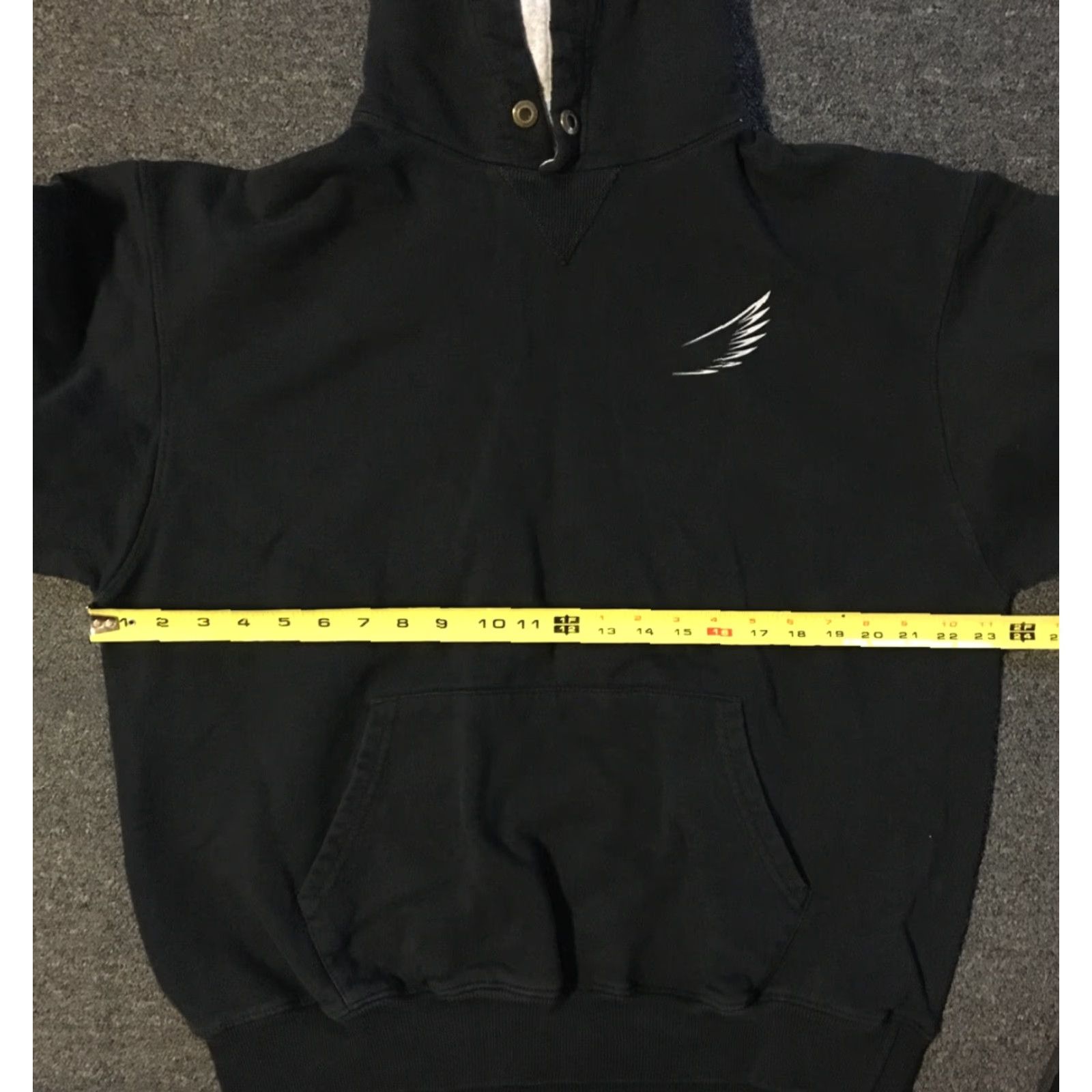 Champion VINTAGE Champion Hoodie L Black Spread Your Wings Mens 90s Grunge Sports Logo USA Baseball Football School University Size US L / EU 52-54 / 3 - 7 Thumbnail
