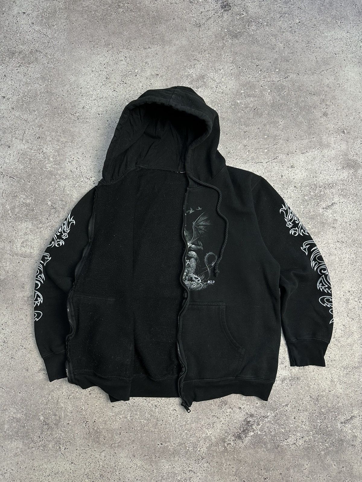 Ed Hardy Vintage Wild Distressed Hoodie Y2K Ed Hardy Style Punk Size US S / EU 44-46 / 1 - 5 Thumbnail