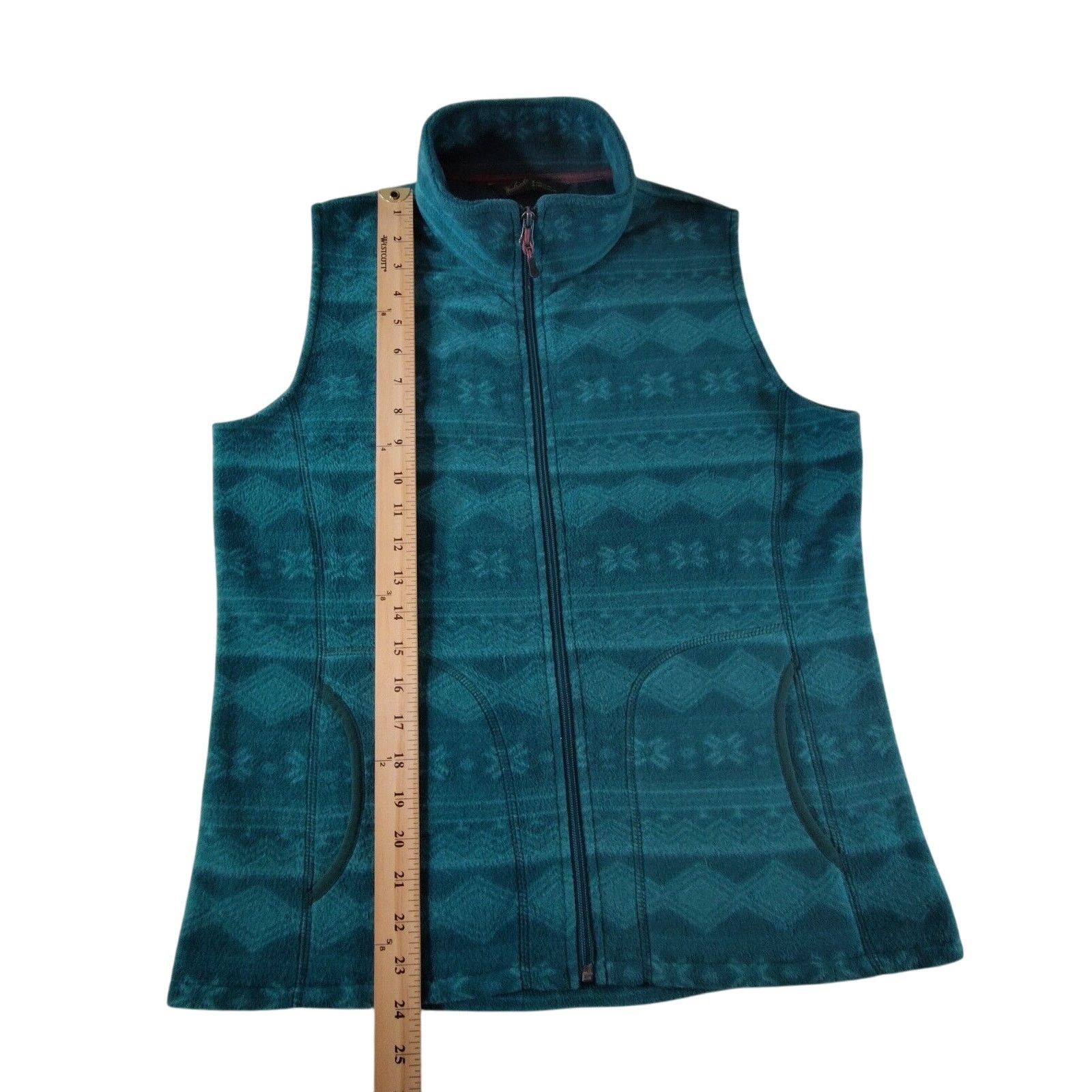 Woolrich Woolen Mills Woolrich Fleece Vest Green Womens Size Medium Full Zip Aztec Size M / US 6-8 / IT 42-44 - 4 Thumbnail