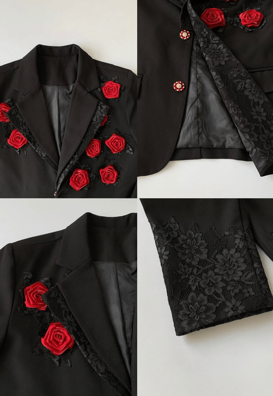 Other Men's Embroidered Double-Layer Blazer Size 38S - 5 Thumbnail