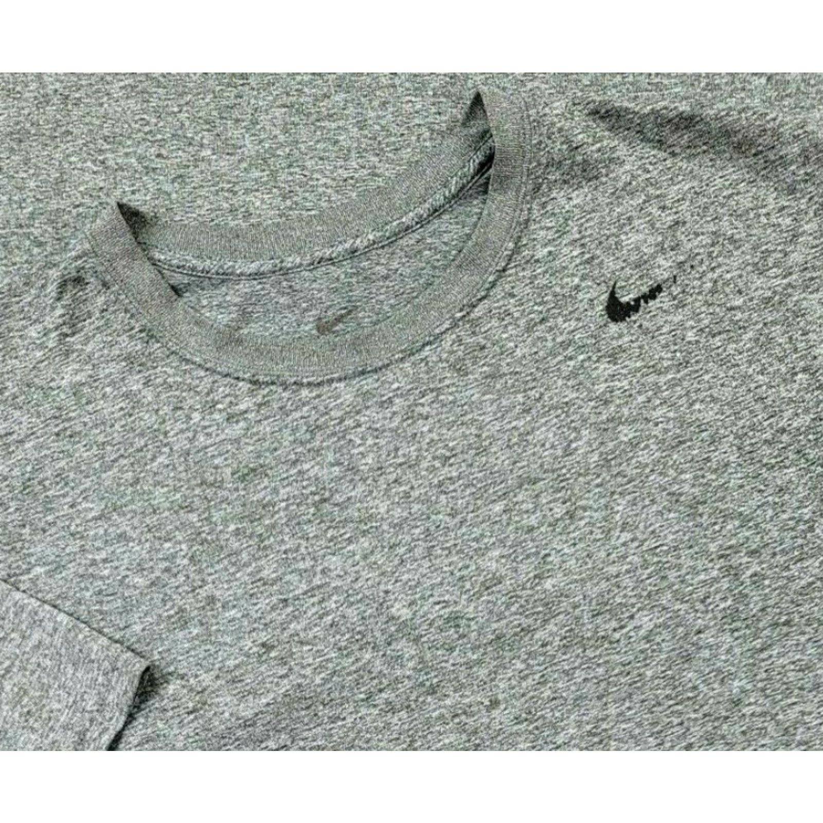 Nike Nike Dri-FIT T-Shirt Mens Shirt L Gray Short Sleeve Polyester Breathable Stretch All Seasons Size US L / EU 52-54 / 3 - 2 Thumbnail