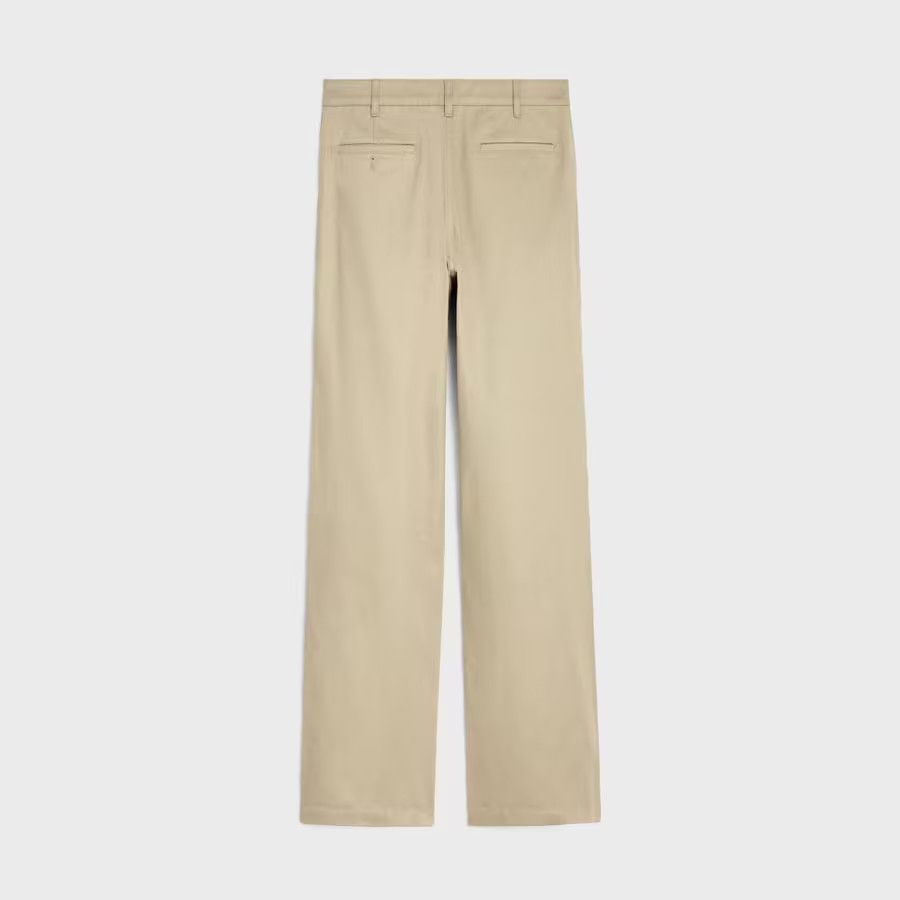 Celine o1loc1c0525 Straight Chinos In Cotton Twill in Beige Size US 30 / EU 46 - 2 Thumbnail