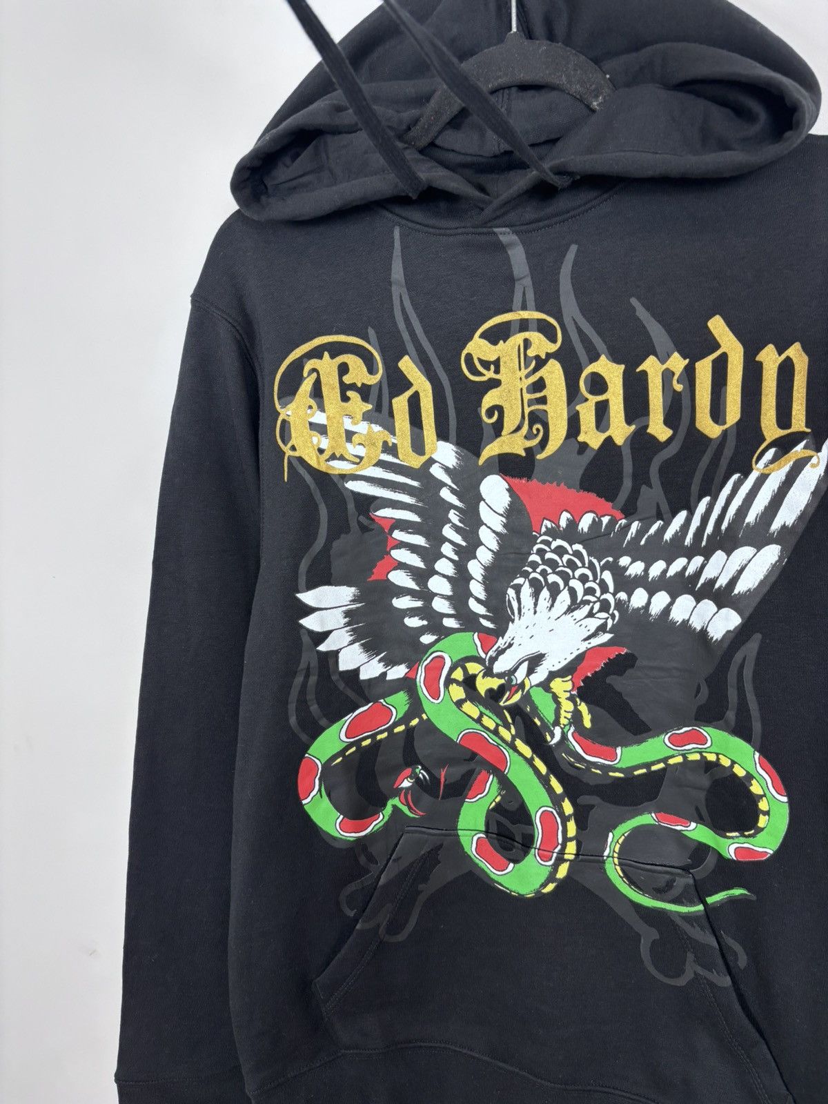 Ed Hardy Ed Hardy NWT Eagle Snake Tattoo Logo Y2K Hype Black Hoodie Size US S / EU 44-46 / 1 - 7 Thumbnail