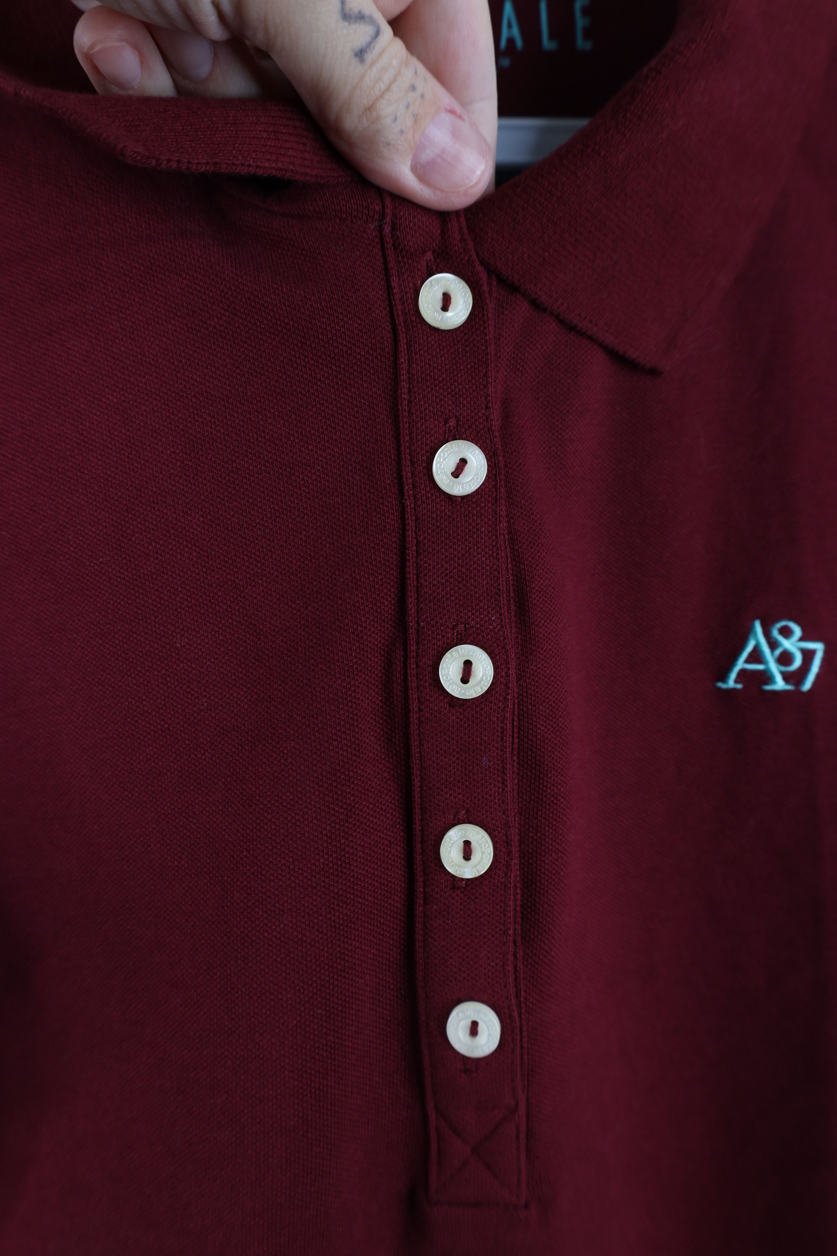 Aeropostale Vintage Y2K Aeropostale Bella Collared Polo Shirt Red Size L / US 10 / IT 46 - 5 Thumbnail