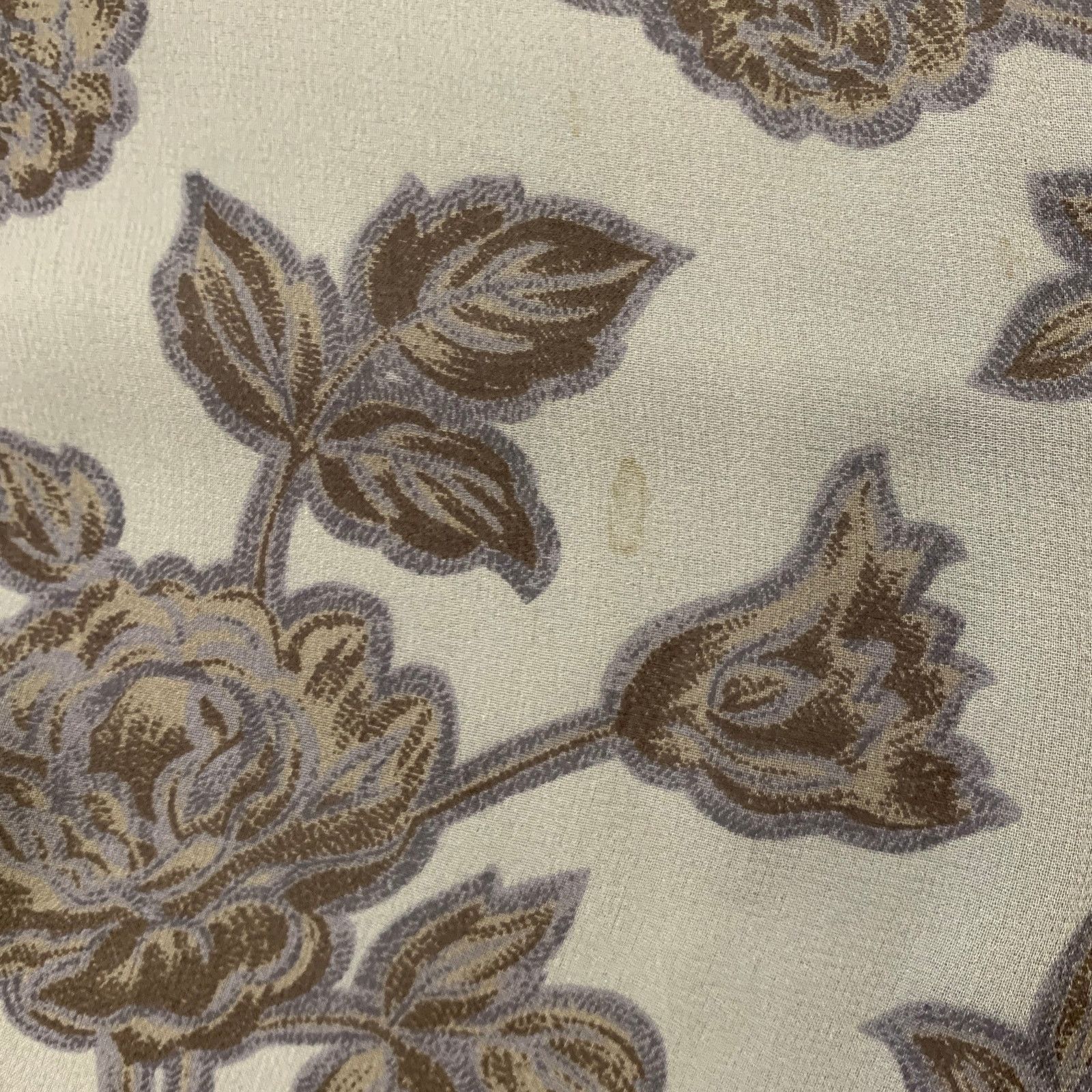 Giorgio Armani GIORGIO ARMANI Grey Blue Floral Silk Scarf Shawl Size ONE SIZE - 4 Thumbnail