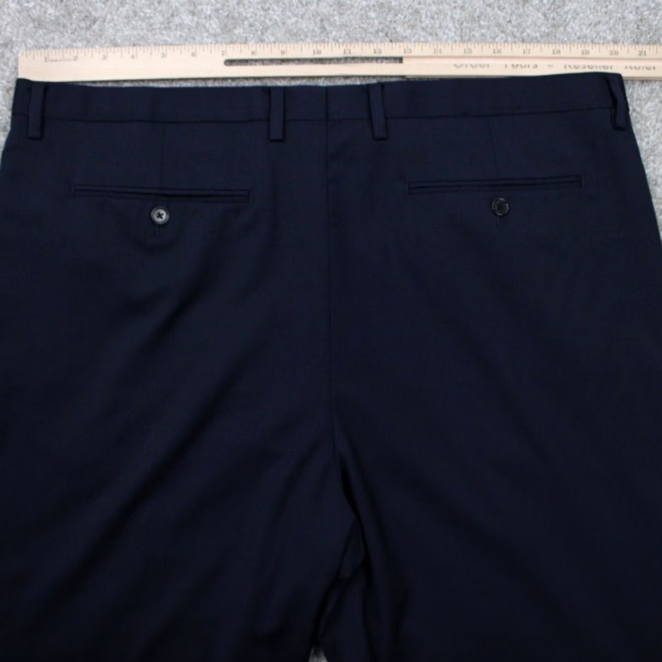 Banana Republic Banana Republic Mens Dress Pants Blue 40x30 Slim Fit Wool 120s Pattern Solid Straight Front Mens Size US 40 / EU 56 - 7 Thumbnail
